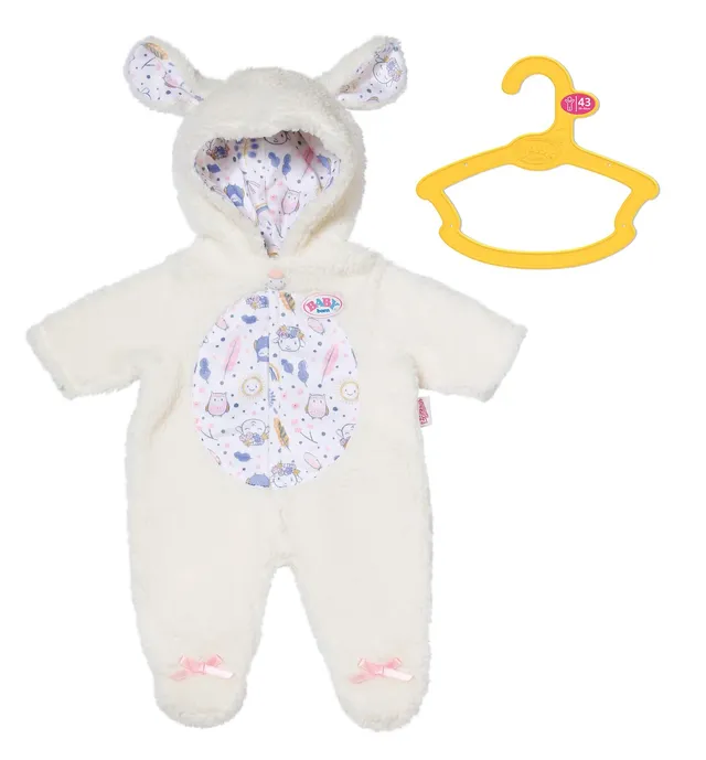 baby-born-schaf-strampler-mit-kapuze-puppenkleidung-f-r-43-cm-puppen image 1