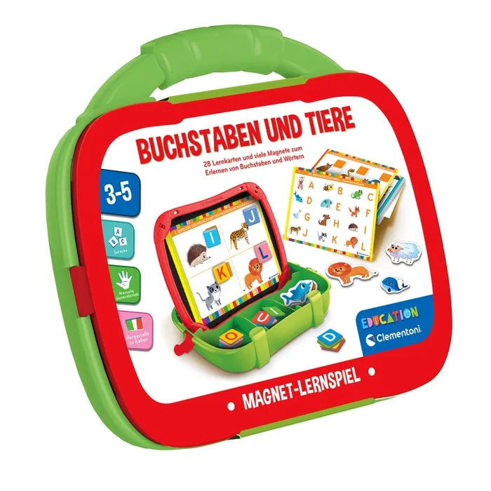 clementoni-education-lernbox-buchstaben-und-tiere-magnetkoffer image 1