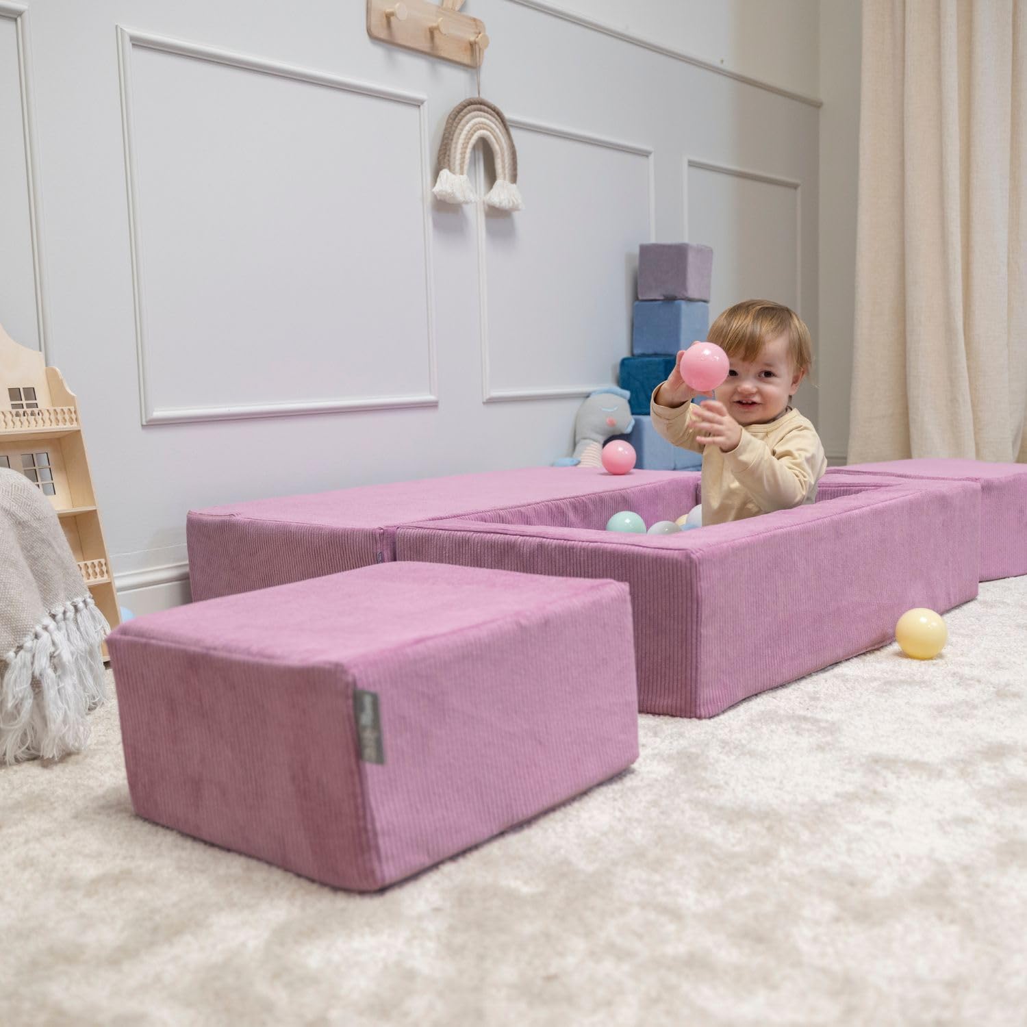 kiddymoon-set-aus-2-weichen-kinderpuffen-39x33x19-cm-gerippter-stoff-dunkelbeige image 7