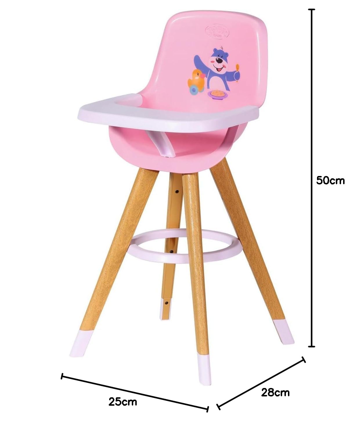 baby-born-puppen-hochstuhl-holzoptik-f-r-36-cm-und-43-cm-puppen-25x25x50-cm image 8