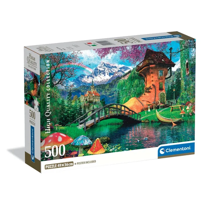 clementoni-the-old-shoe-house-puzzle-500-teile-49-x-36-cm image 1