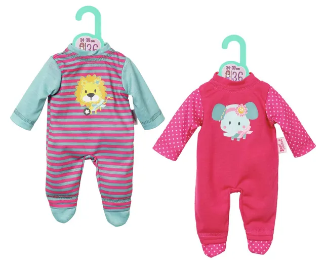 dolly-moda-870730-puppenstrampler-36-cm-f-r-baby-born-elefant-oder-l-we image 1