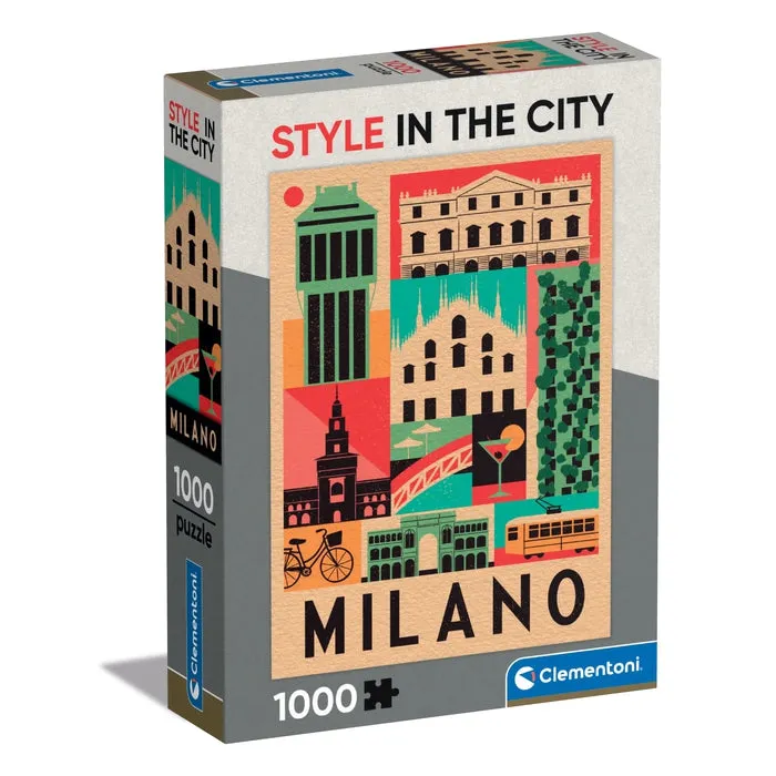 clementoni-style-in-the-city-milano-puzzle-1000-teile-70-x-50-cm image 1