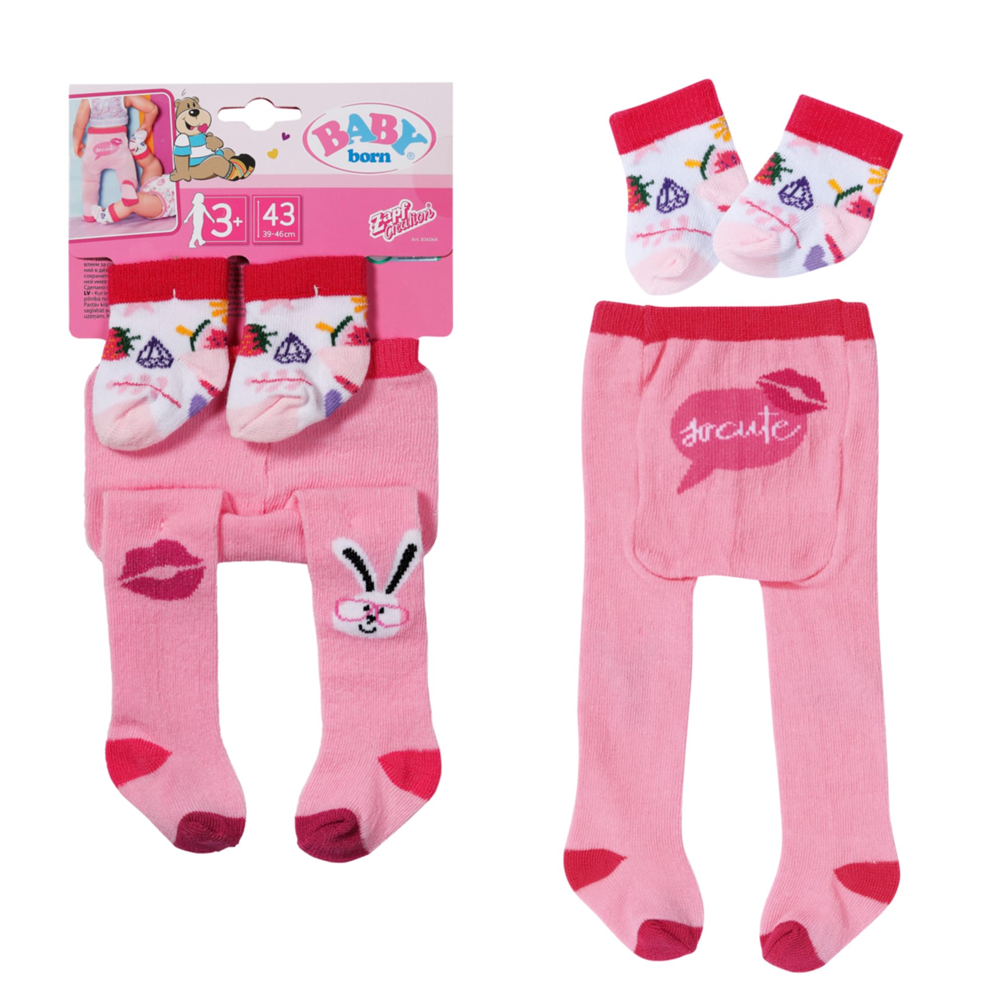 baby-born-836064-strumpfhose-und-socken-set-f-r-43-cm-puppen image 2