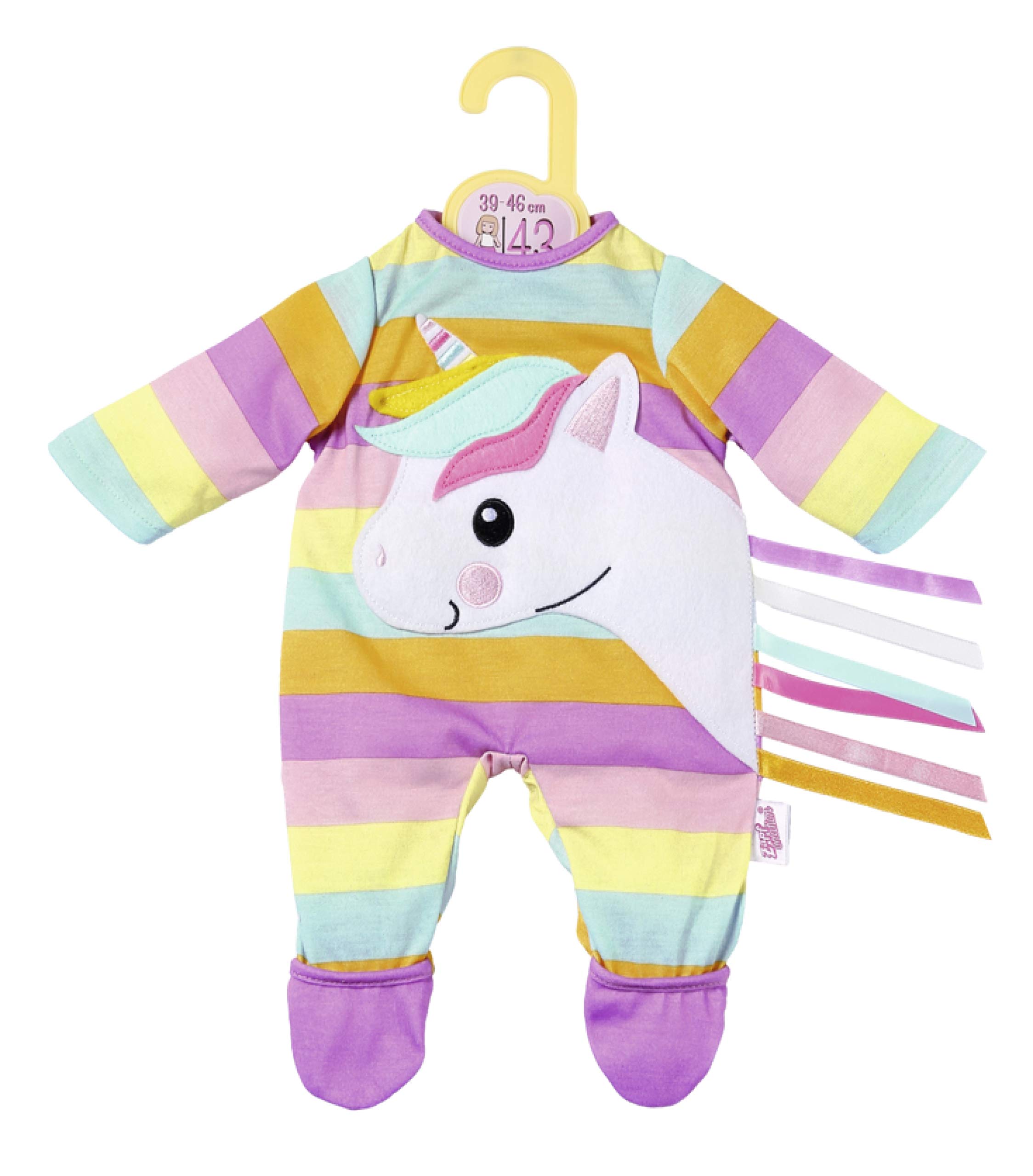 baby-born-dolly-moda-einhorn-strampler-puppenkleidung-39-46-cm image 1