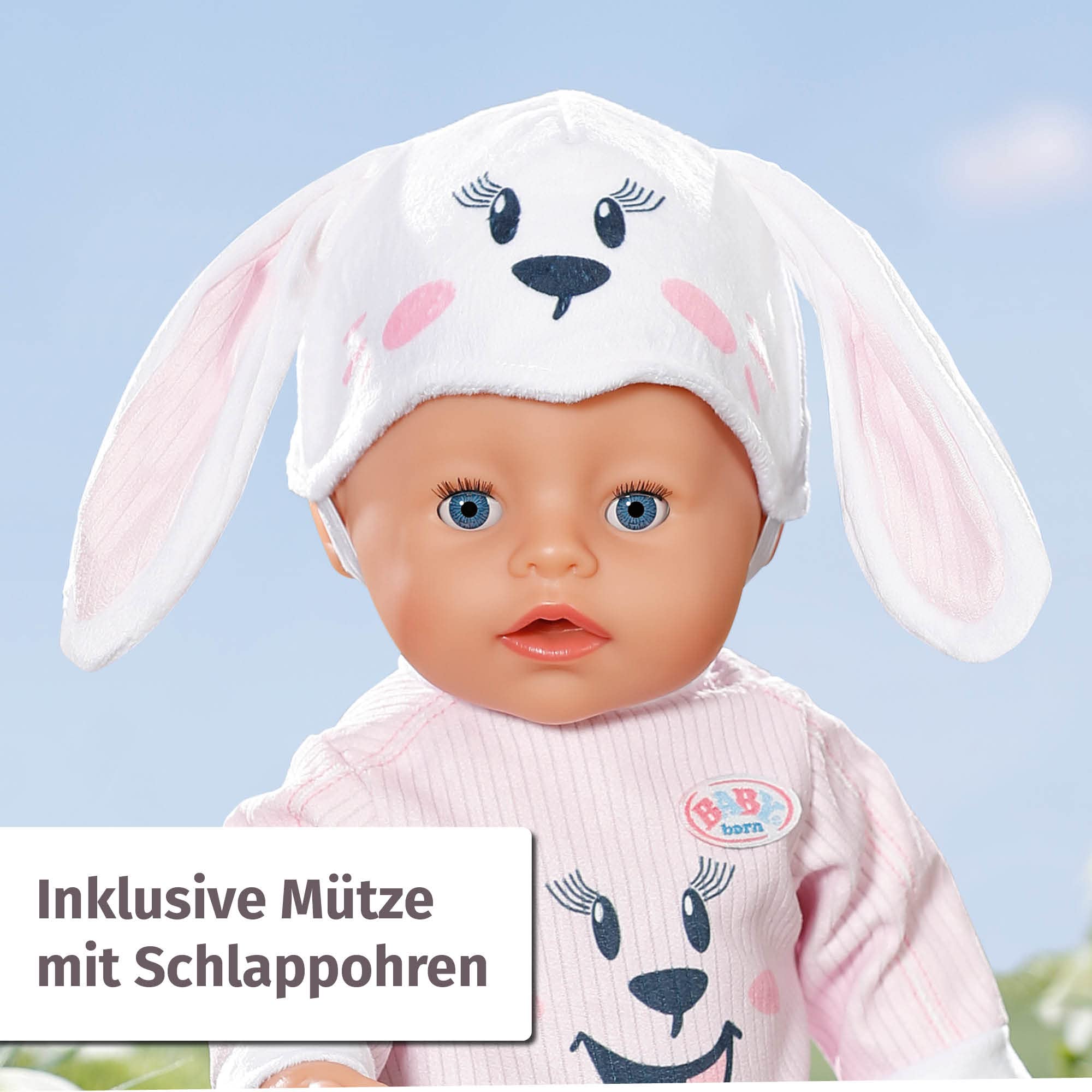 baby-born-hasen-strampler-puppenoverall-43-cm-mit-m-tze image 4