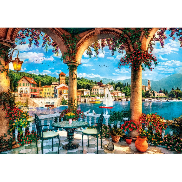 clementoni-balcony-view-of-lake-como-panorama-puzzle-1000-teile image 2