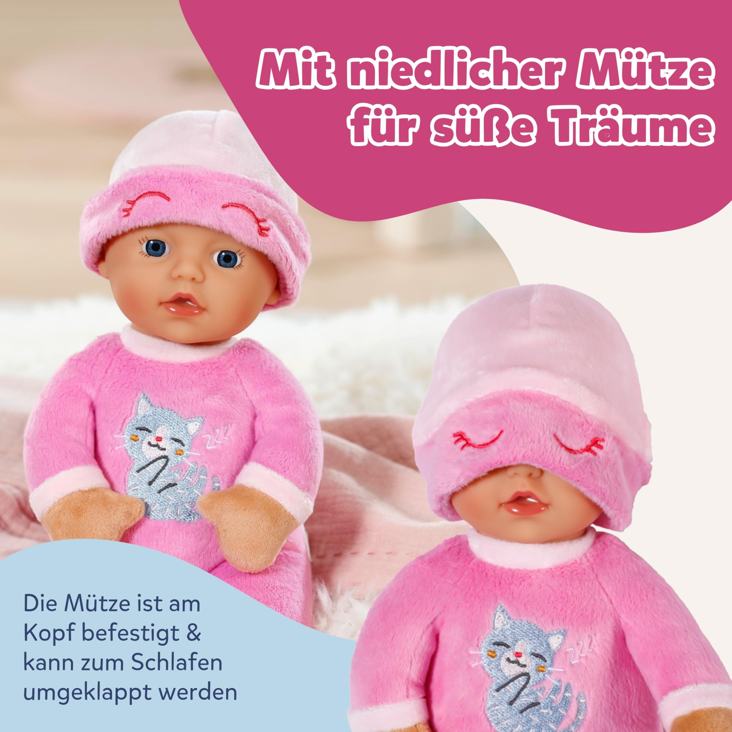 baby-born-for-babies-sleepy-pink-30-cm-stoffpuppe-mit-rassel image 5