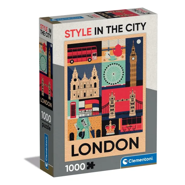 clementoni-style-in-the-city-london-puzzle-1000-teile-70-x-50-cm image 1