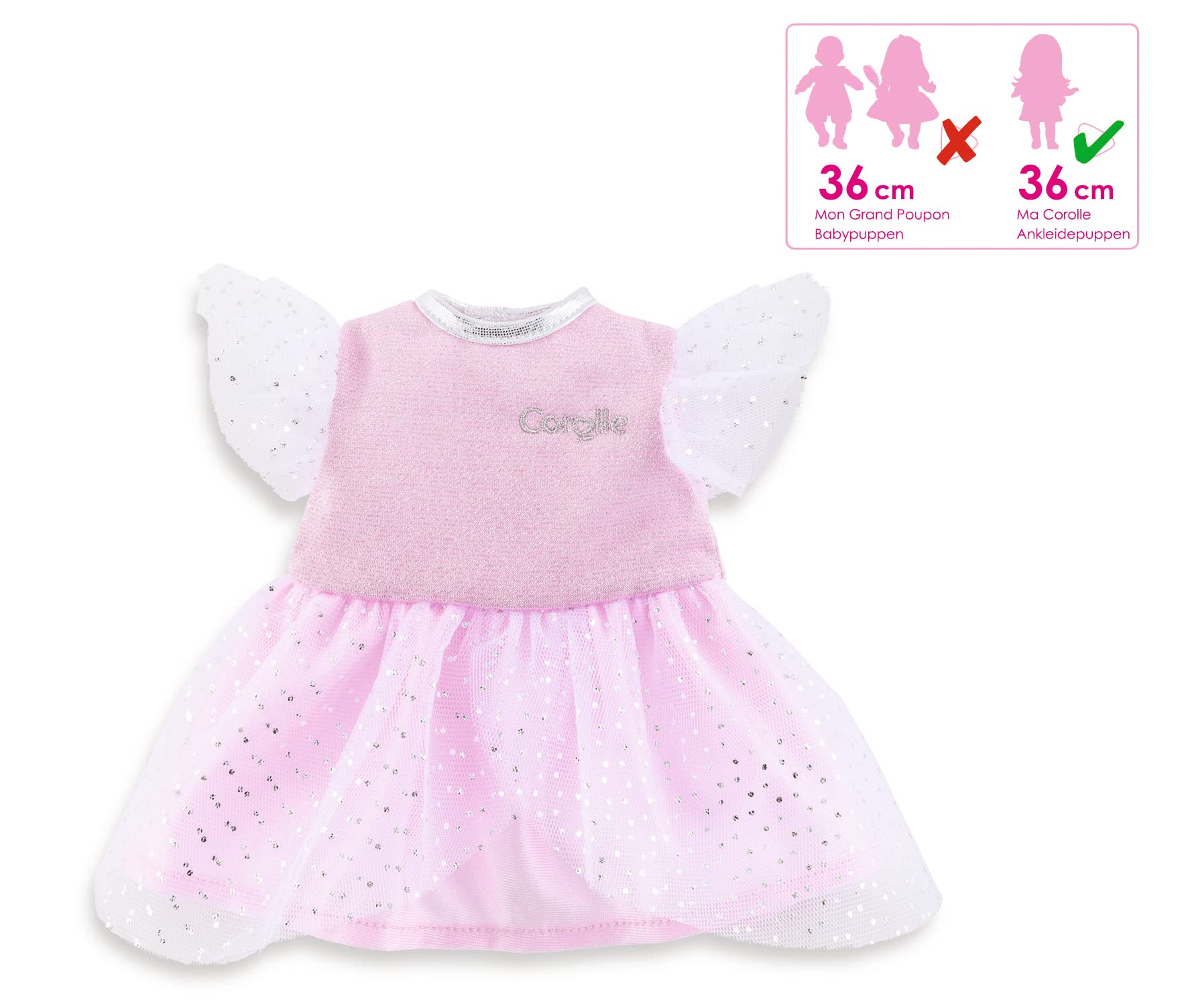 corolle-9000212130-ma-corolle-glitzerkleid-f-r-36-cm-ankleidepuppen image 5