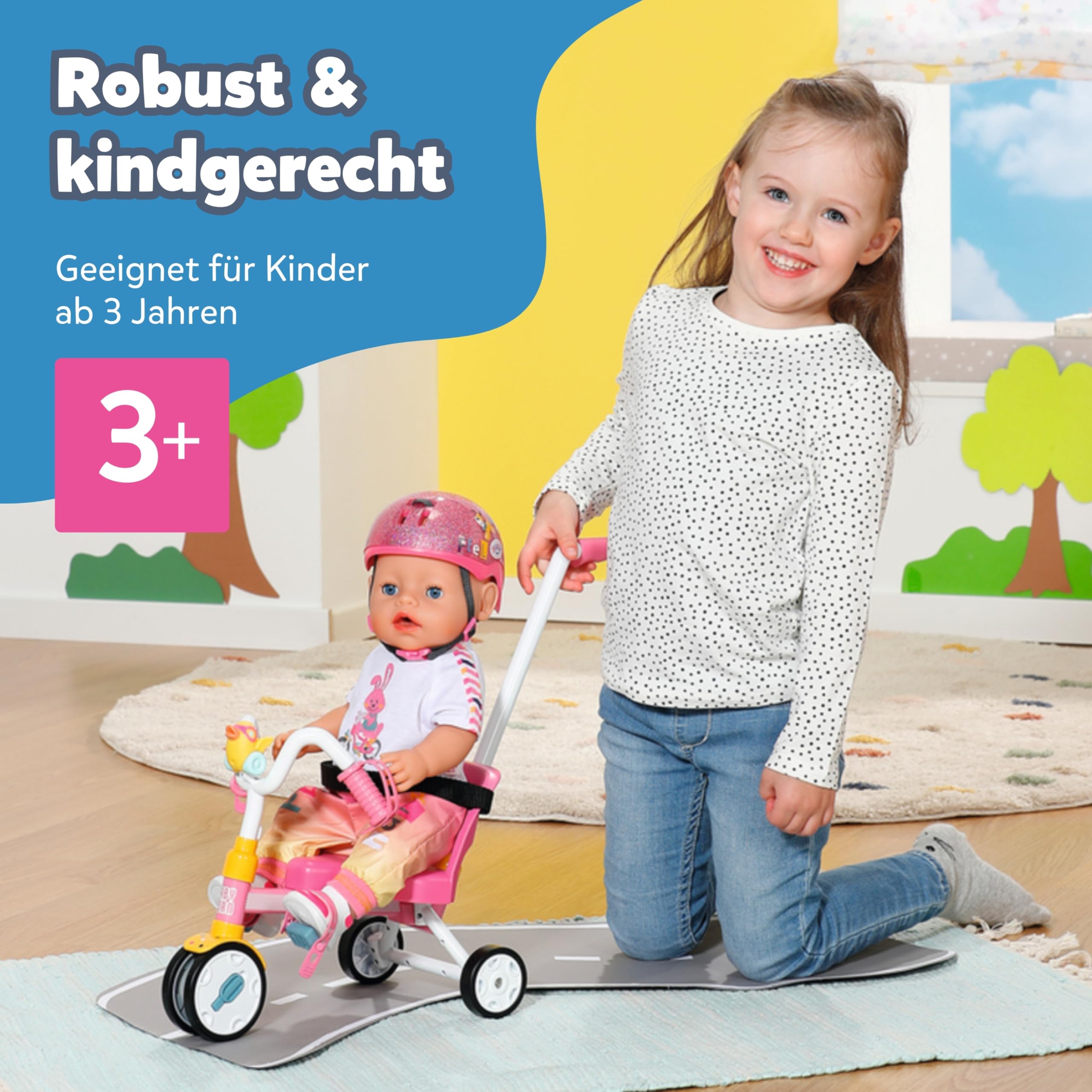 baby-born-dreirad-f-r-36-cm-und-43-cm-puppen-wei-rosa image 8