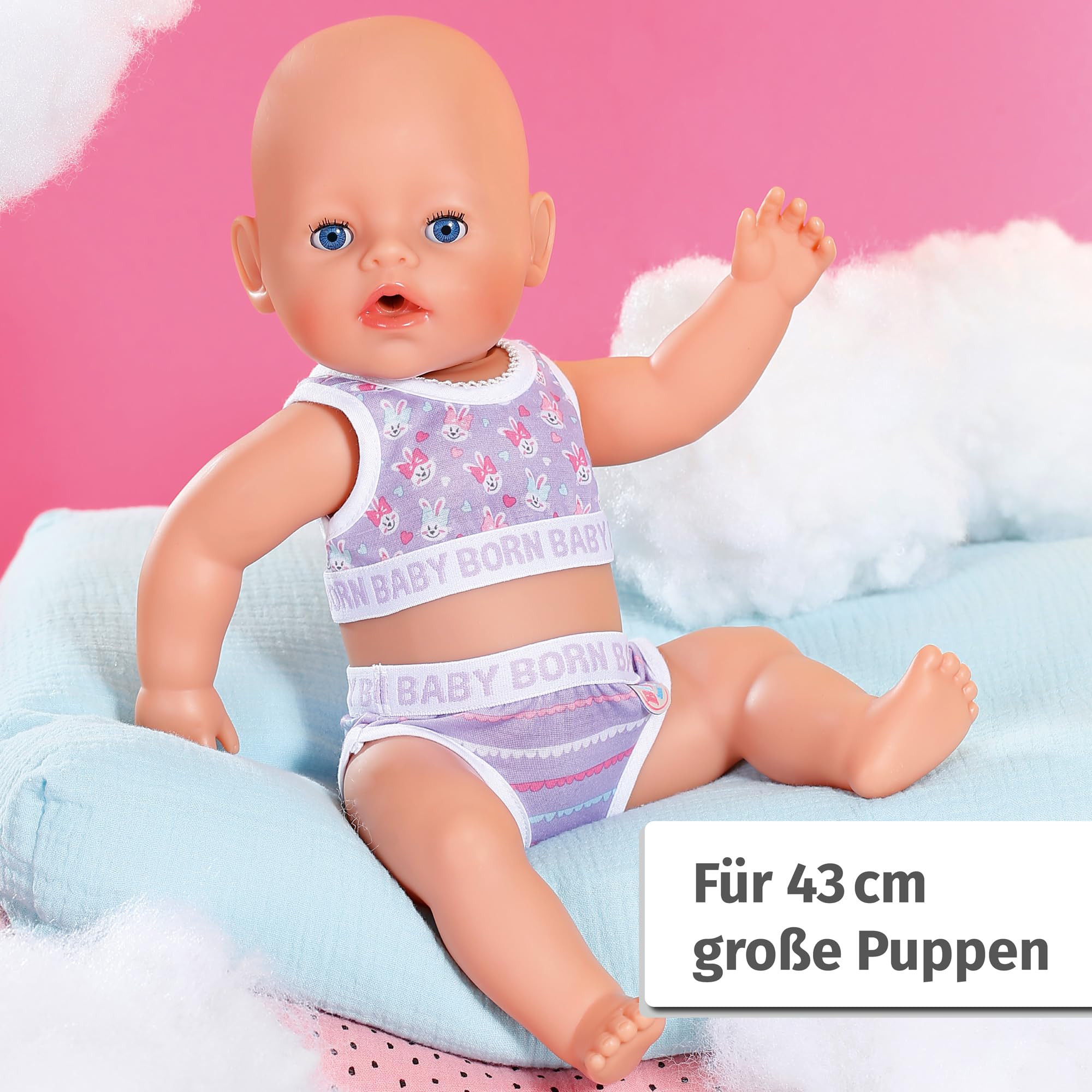baby-born-unterw-sche-set-834220-top-mit-hasen-print-und-hose-lila-f-r-43-cm-pup image 6