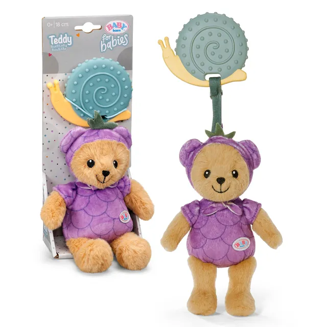 baby-born-for-babies-teddy-blaub-re-18-cm-mit-bei-ring-und-rassel image 1