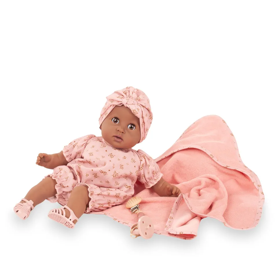 g-tz-cosy-aquini-millefleur-badepuppe-33-cm-mit-braunen-schlafaugen image 1