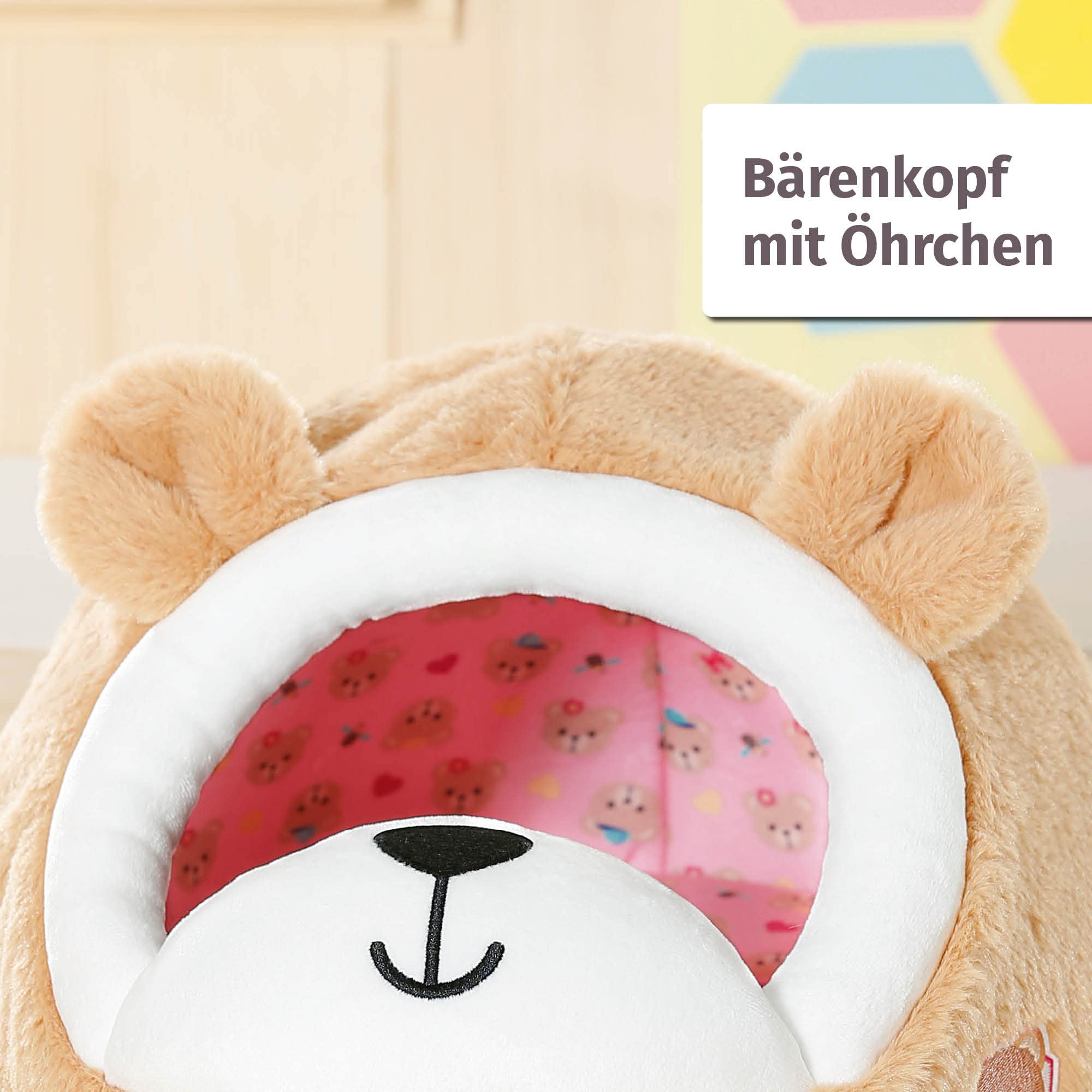 baby-born-b-renh-hle-834459-pl-sch-bett-b-renkopf-f-r-43-cm-puppe-und-b-r image 3