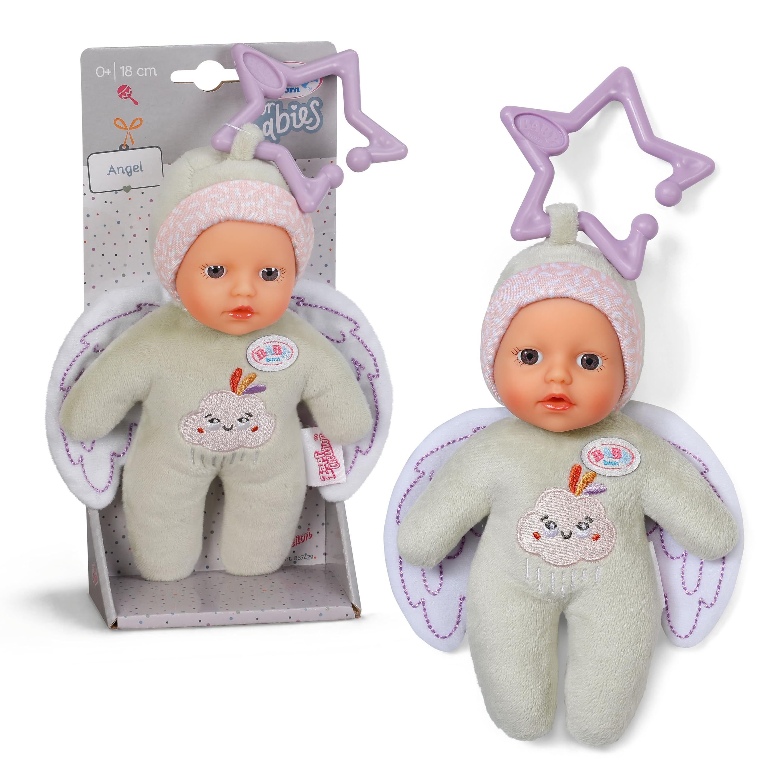 baby-born-engel-f-r-babys-18-cm-kuschelpuppe-mit-rassel-3-fach-sortiert image 8