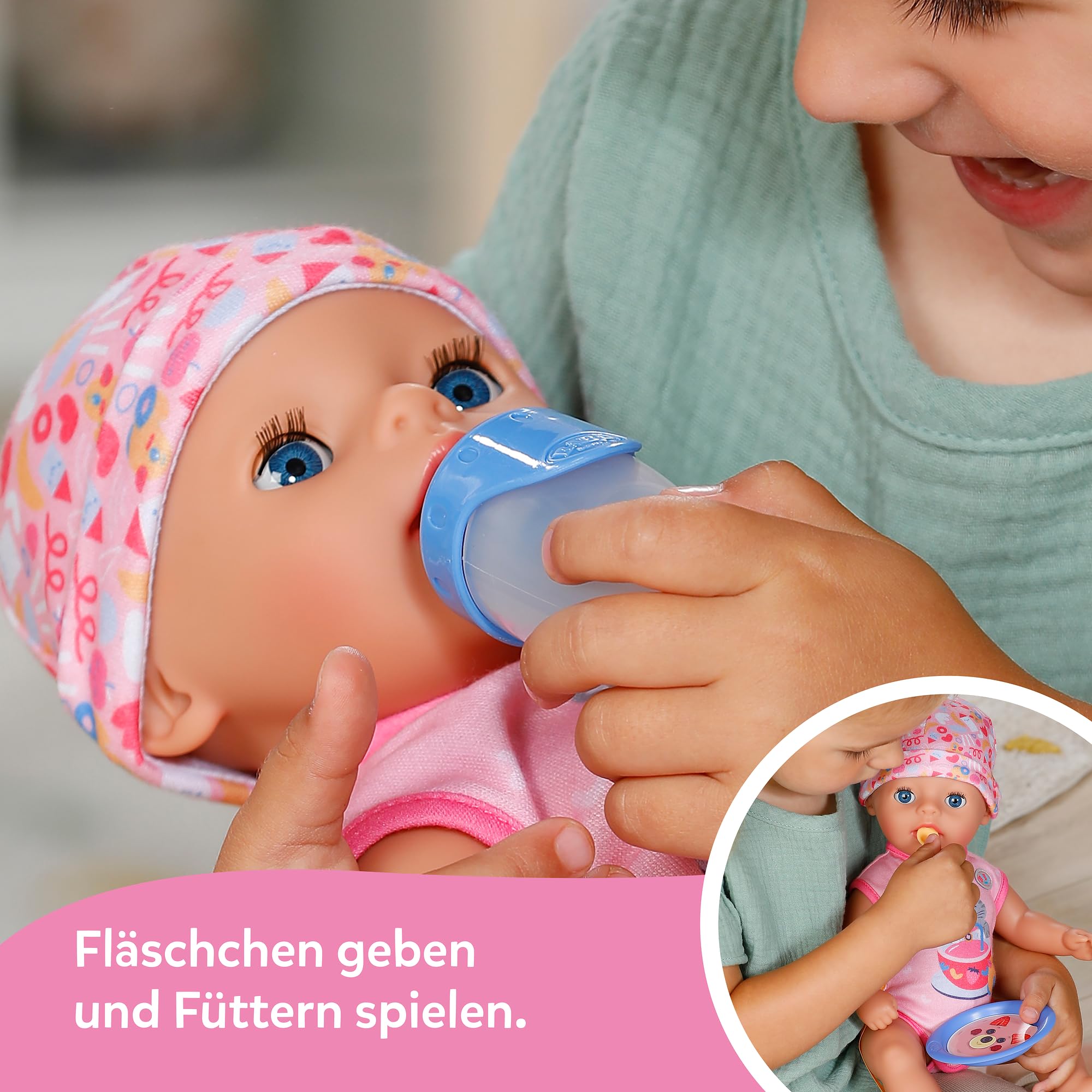 baby-born-little-lena-36-cm-babypuppe-pinker-strampler-7-funktionen image 4