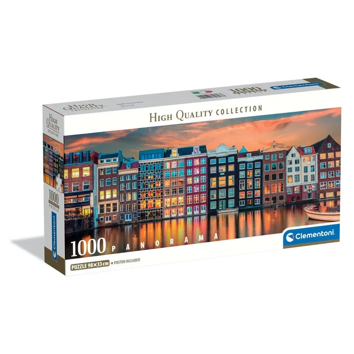 clementoni-puzzle-bright-amsterdam-1000-teile-city-98-x-33-cm image 1