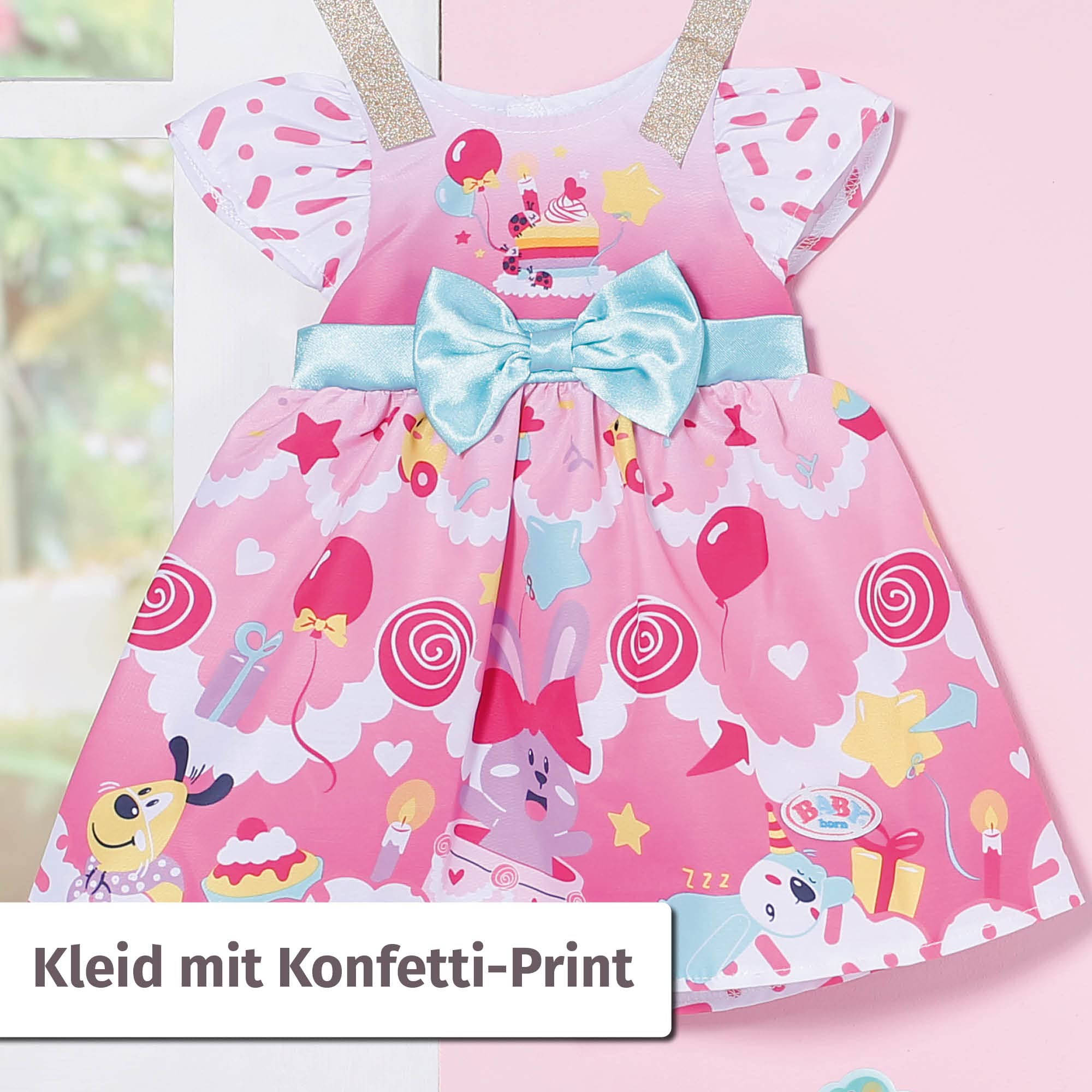 baby-born-deluxe-geburtstag-43cm-puppenkleidung-set-kleid-schuhe-papierkrone-und image 6