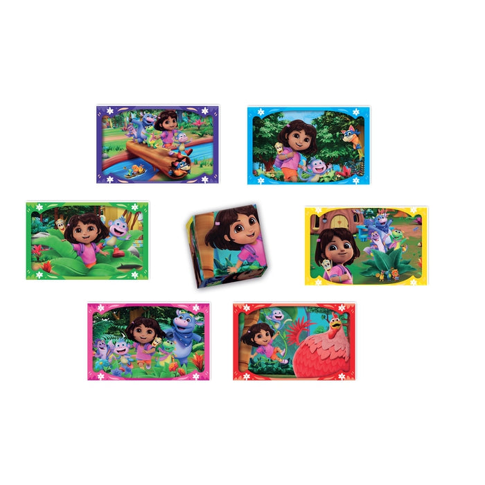 clementoni-edukit-4-in-1-dora-lernspiele-set-puzzle-memo-w-rfelpuzzle image 3