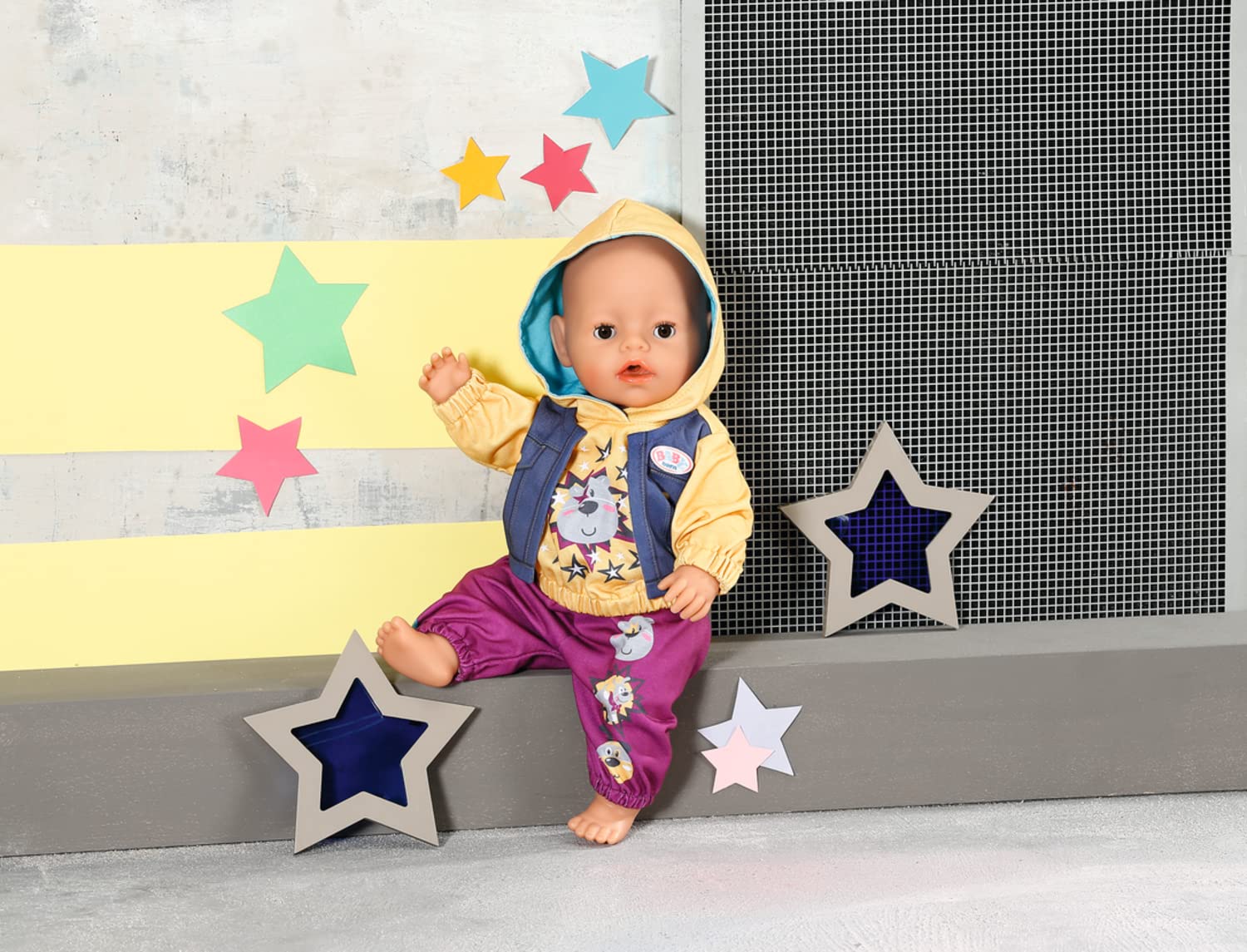 baby-born-outfit-mit-hoody-832615-puppenkleidung-f-r-43-cm-puppen-hose-pullover- image 2