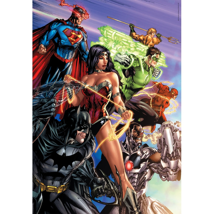 clementoni-dc-comics-puzzle-1000-teile-panorama-70-x-50-cm image 2