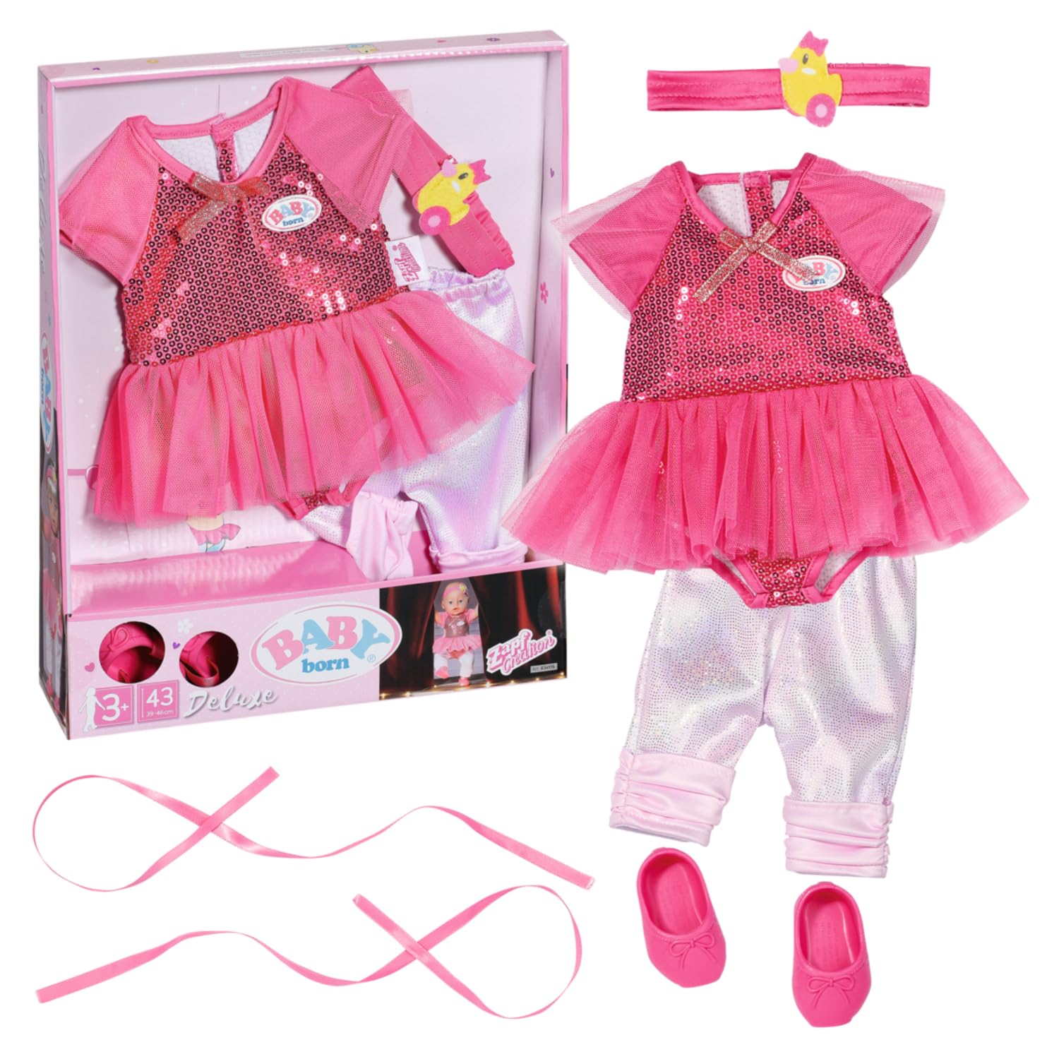 baby-born-834176-deluxe-ballerina-43cm-puppenkleidung image 1