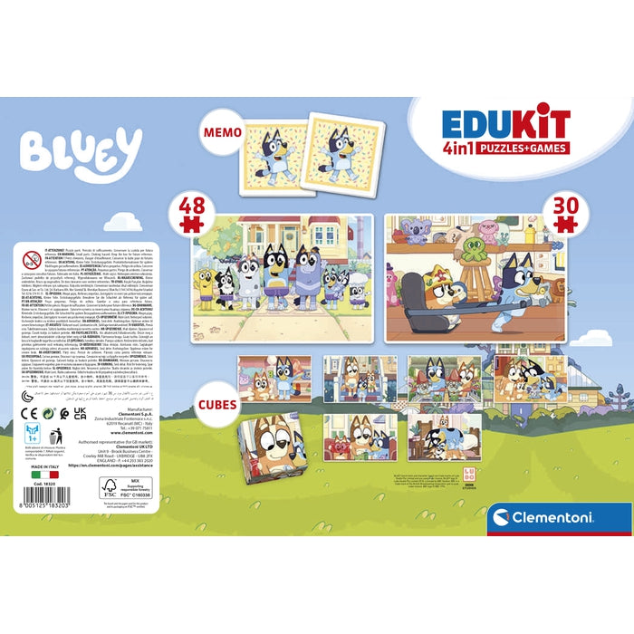 clementoni-edukit-4-in-1-bluey-puzzle-memo-und-w-rfelpuzzle-set image 7