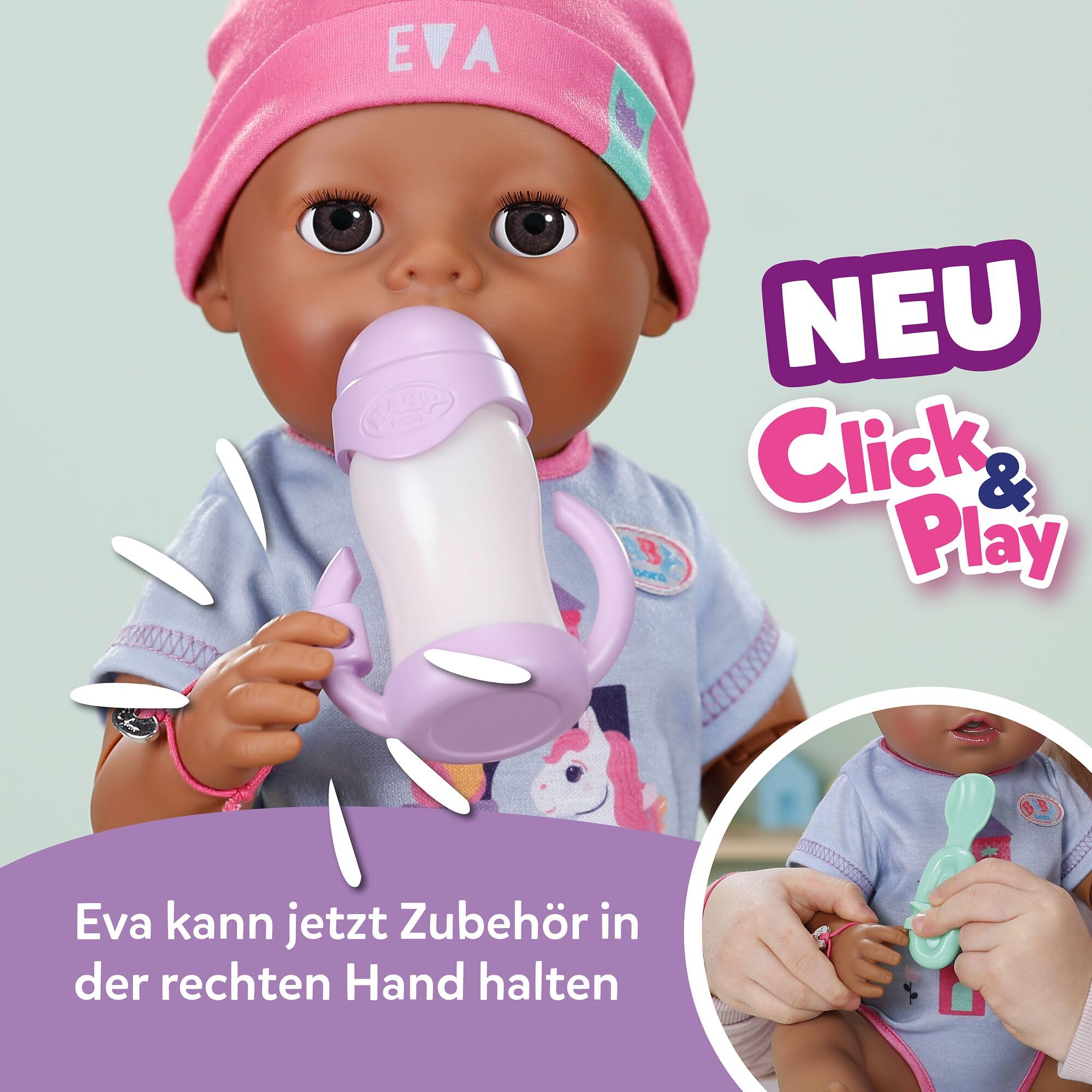 baby-born-eva-43-cm-babypuppe-mit-click-play-10-funktionen image 3
