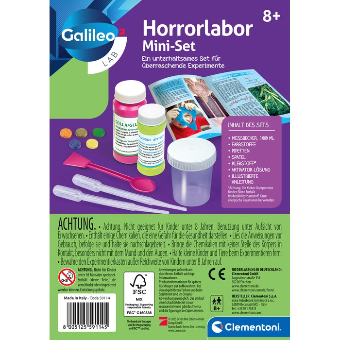 clementoni-galileo-fun-horrorlabor-mini-set-chemie-experimentierkasten-schleim image 5