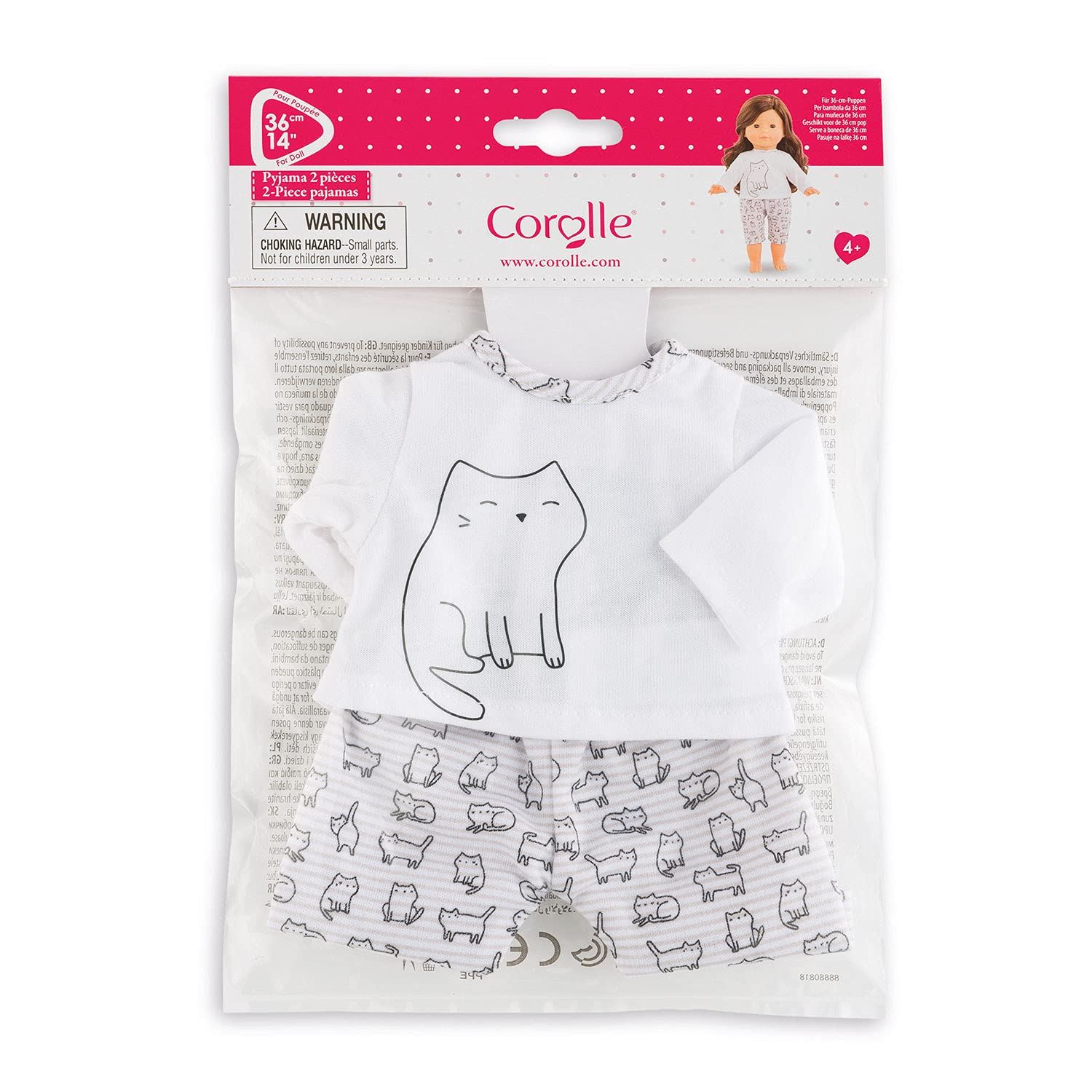 corolle-9000211380-2-teiliger-pyjama-f-r-36-cm-ma-corolle-puppen image 2