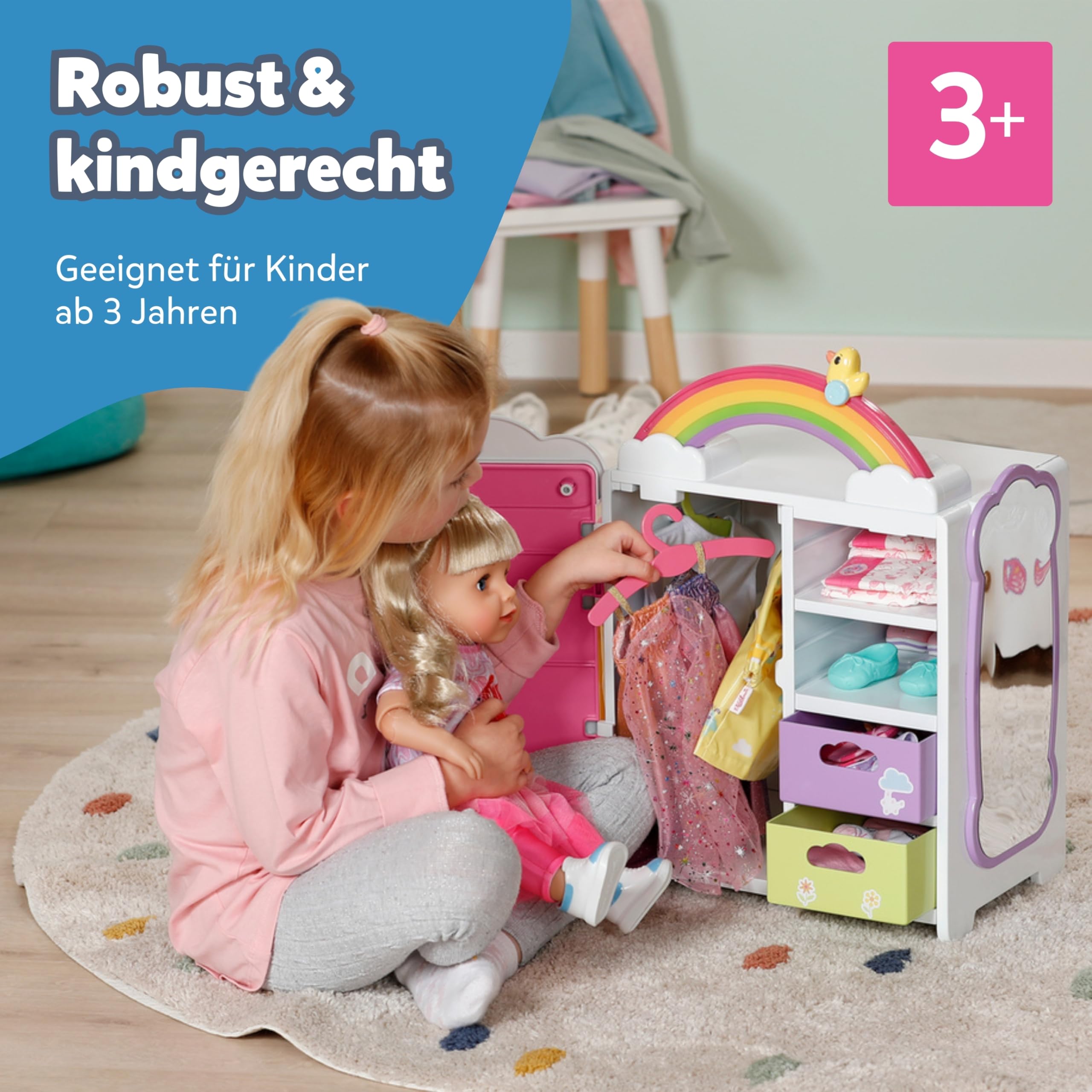 baby-born-regenbogen-kleiderschrank-mit-licht-und-sound image 7