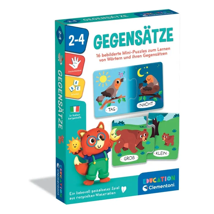clementoni-education-gegens-tze-w-rter-und-bilder-puzzle-52-teile image 1