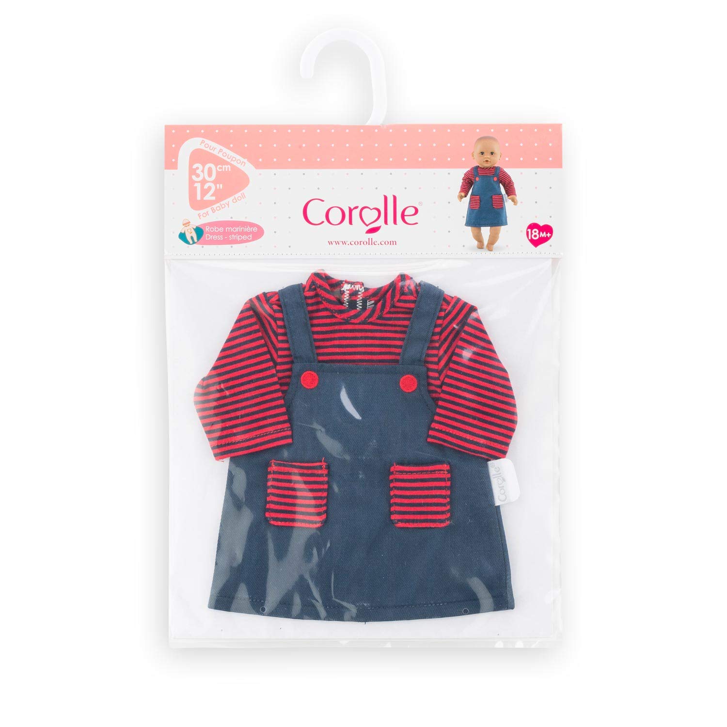 corolle-mon-premier-kleid-gestreift-f-r-30-cm-babypuppen image 3