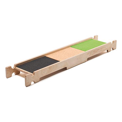 erzi-46396-balancierbrett-s-materialmix-holz-115-cm-mit-kork-und-teppich image 4