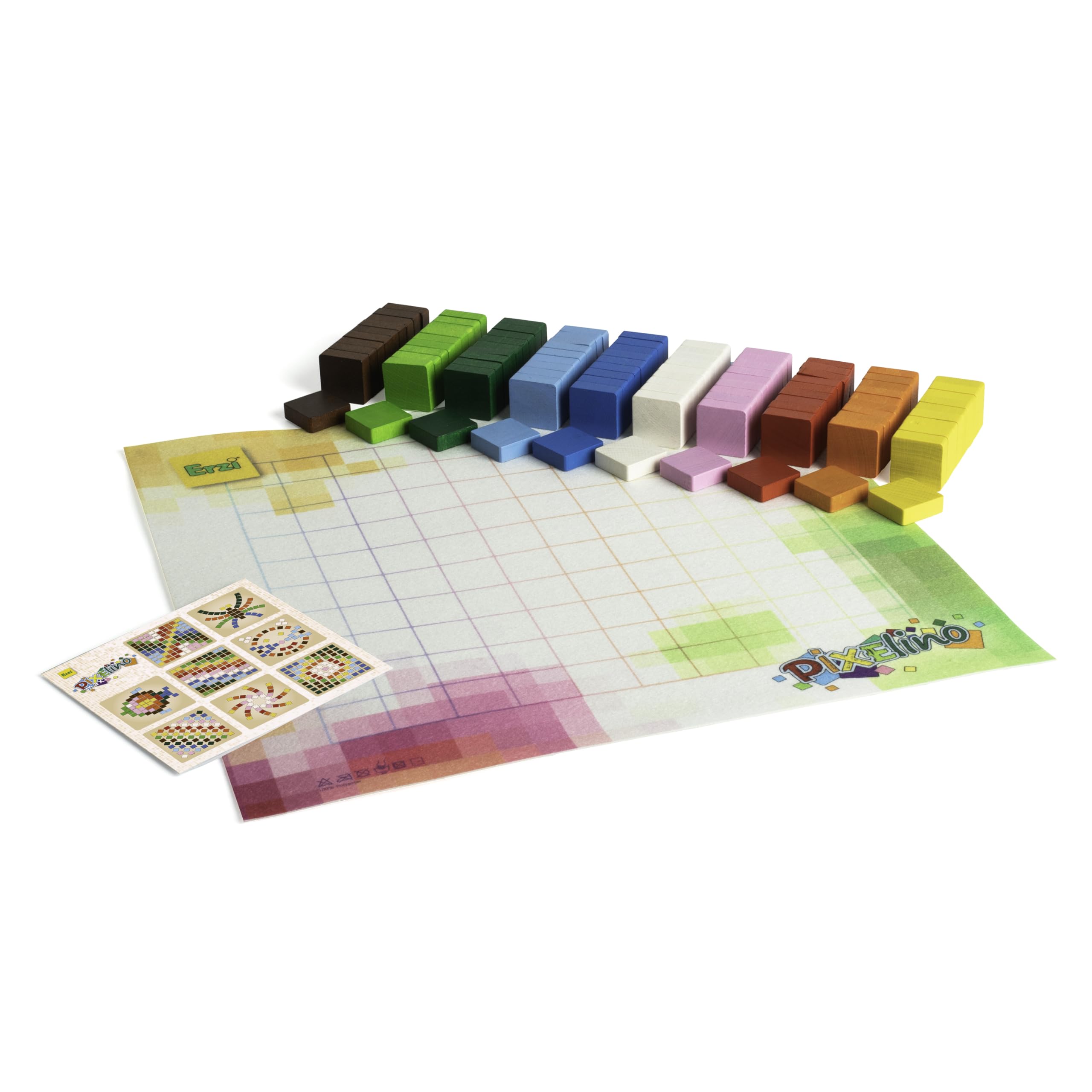 erzi-42292-pixelino-maxi-aus-holz-lege-und-lernspiel-mit-100-steinen image 2
