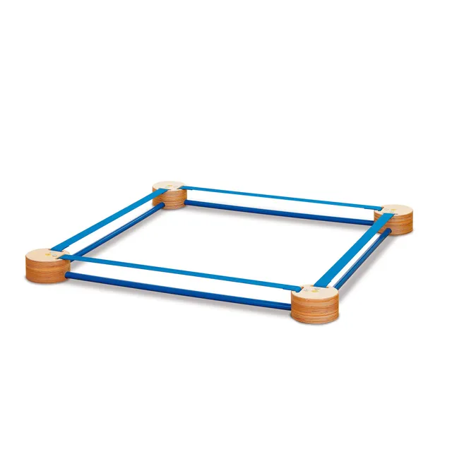 erzi-46402-slackspot-square-aus-holz-slacksystem-mit-4-spots-und-4-slacklines image 1