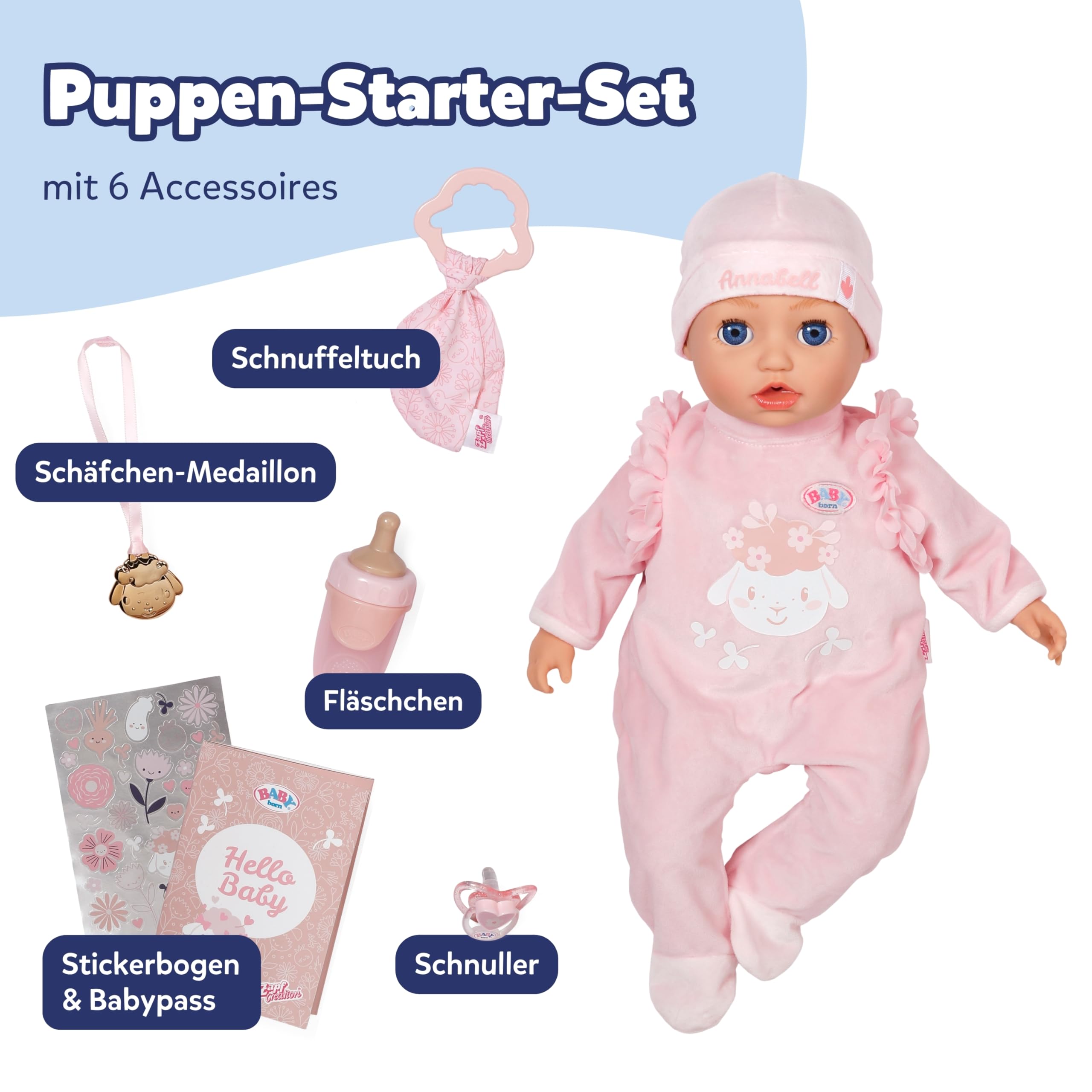 baby-born-annabell-43-cm-babypuppe-mit-sound-und-7-funktionen image 2
