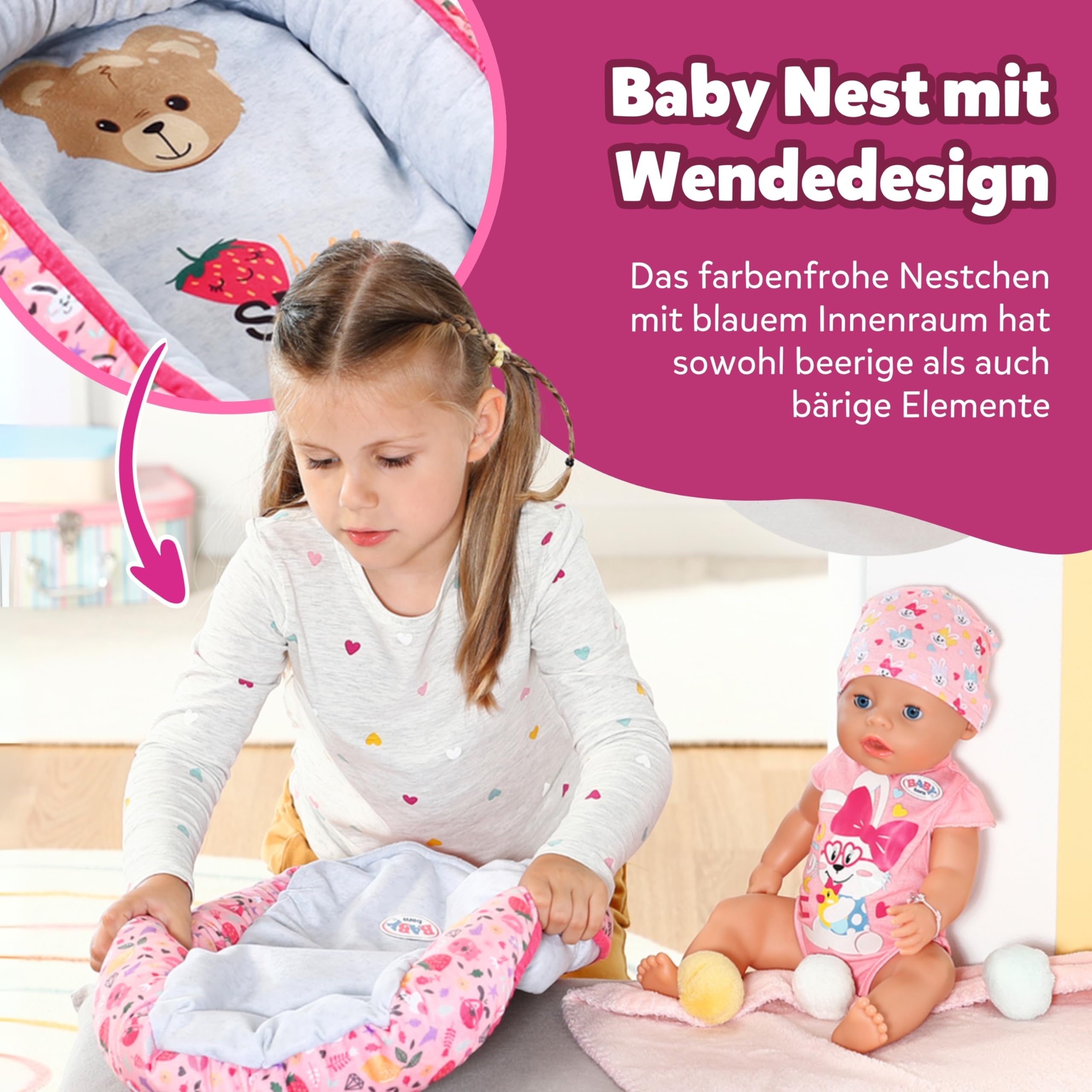 baby-born-baby-nest-puppenbett-f-r-36-cm-und-43-cm-puppen image 2