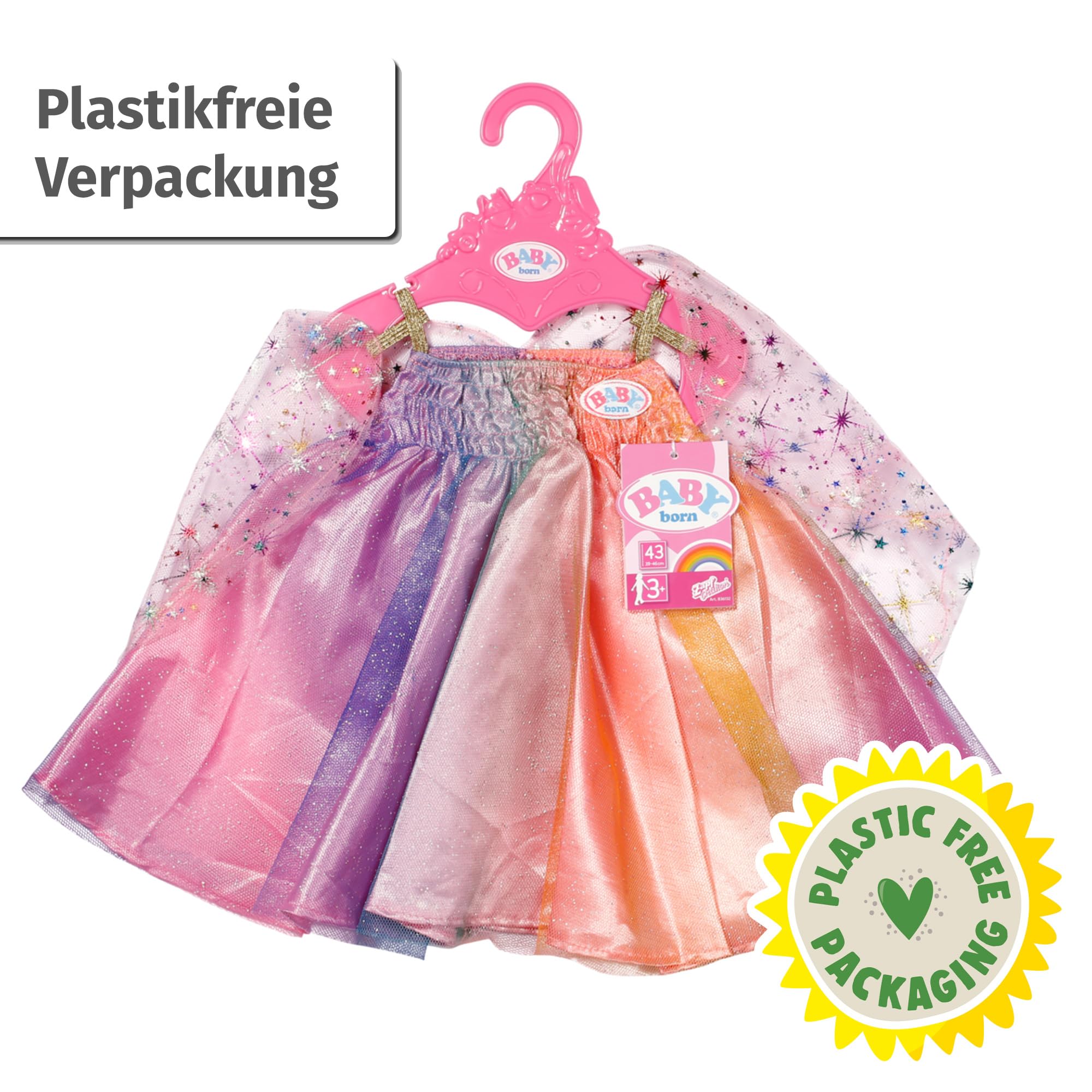 baby-born-regenbogen-kleid-mit-fl-geln-f-r-43-cm-puppen image 7