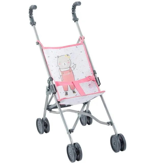 corolle-9000140720-mon-grand-poupon-puppenbuggy-pink-faltbarer-buggy-f-r-36-42-c image 1