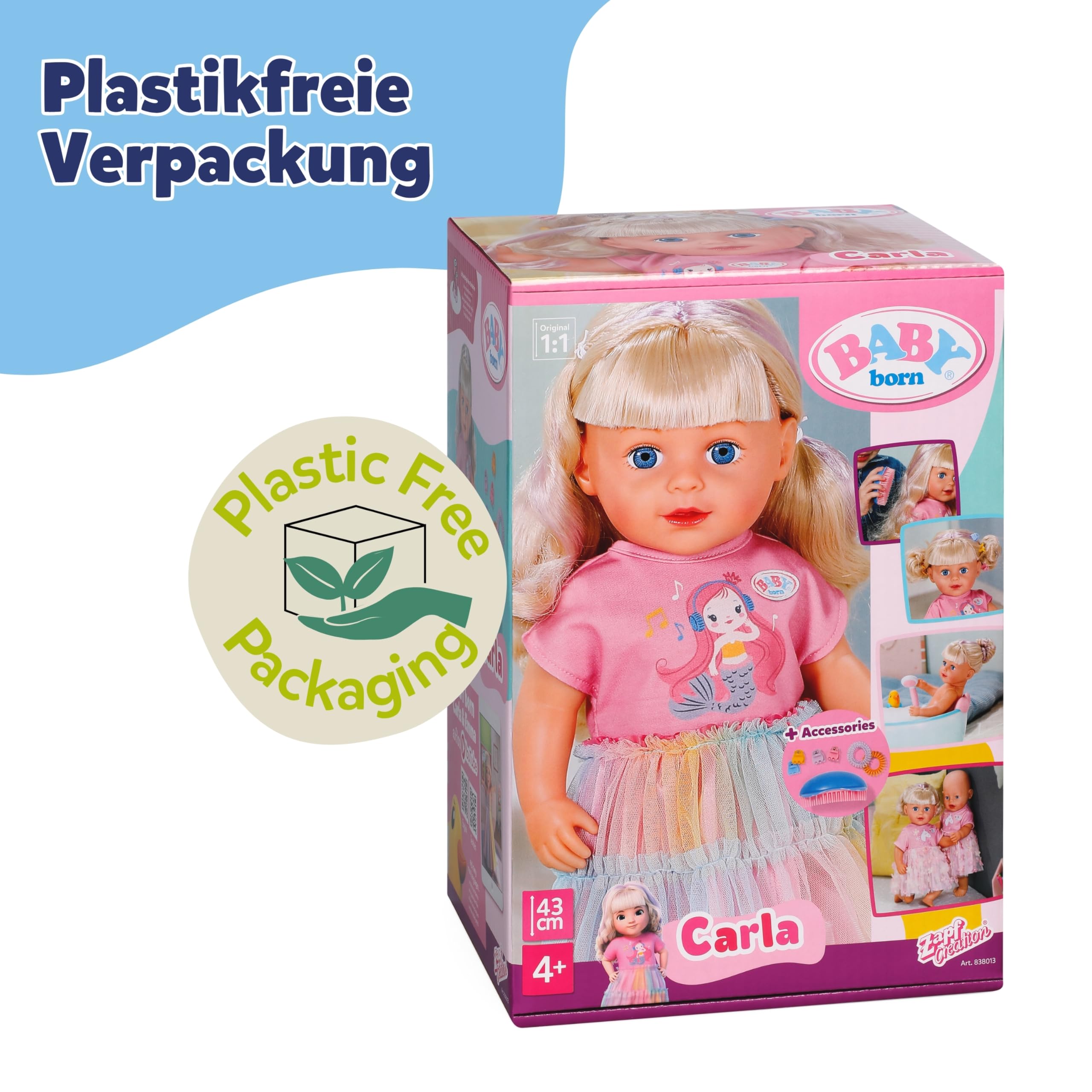 baby-born-carla-43cm-stylingpuppe-mit-langen-blonden-haaren image 8