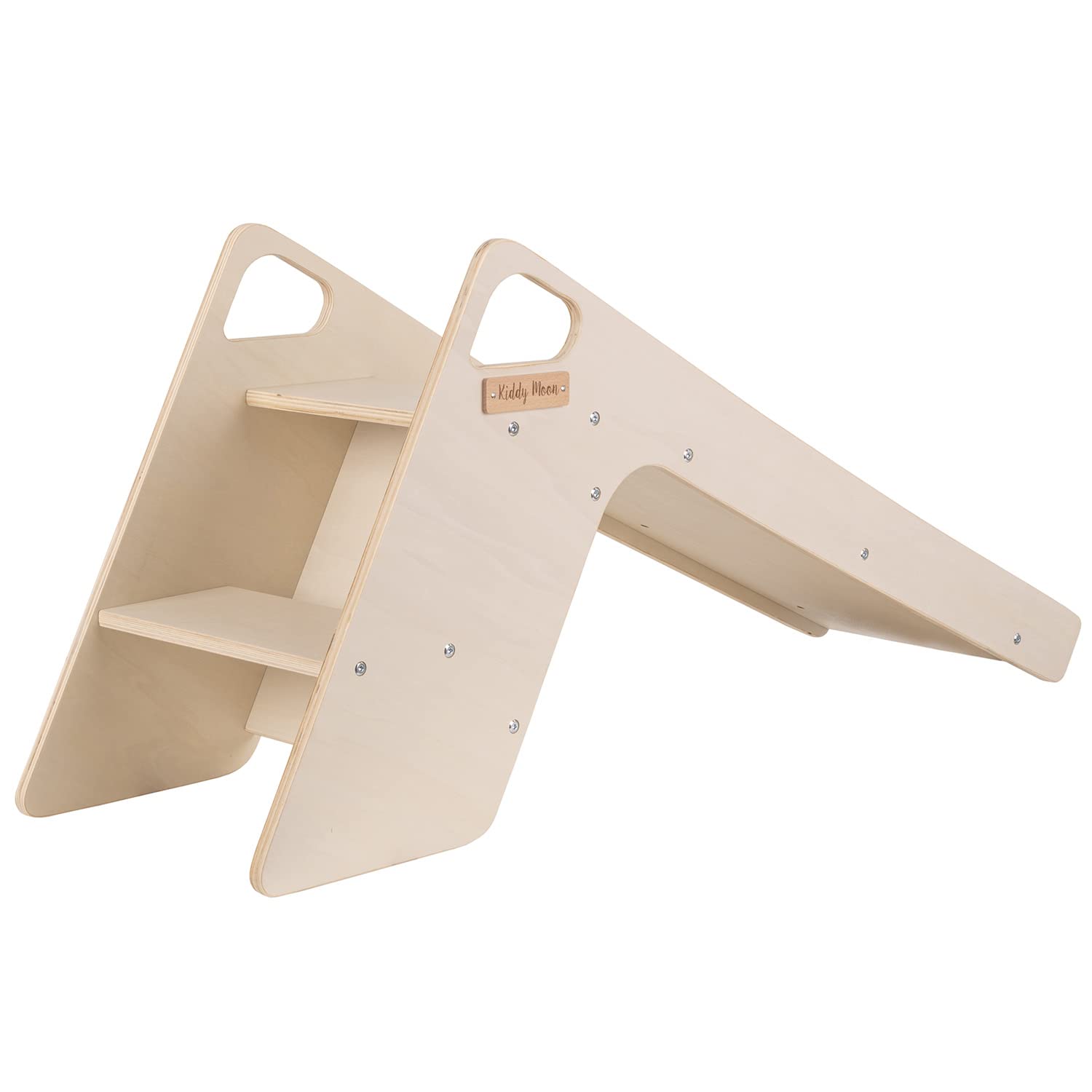 kiddymoon-kinder-rutsche-holz-montessori-natur-52-cm image 4