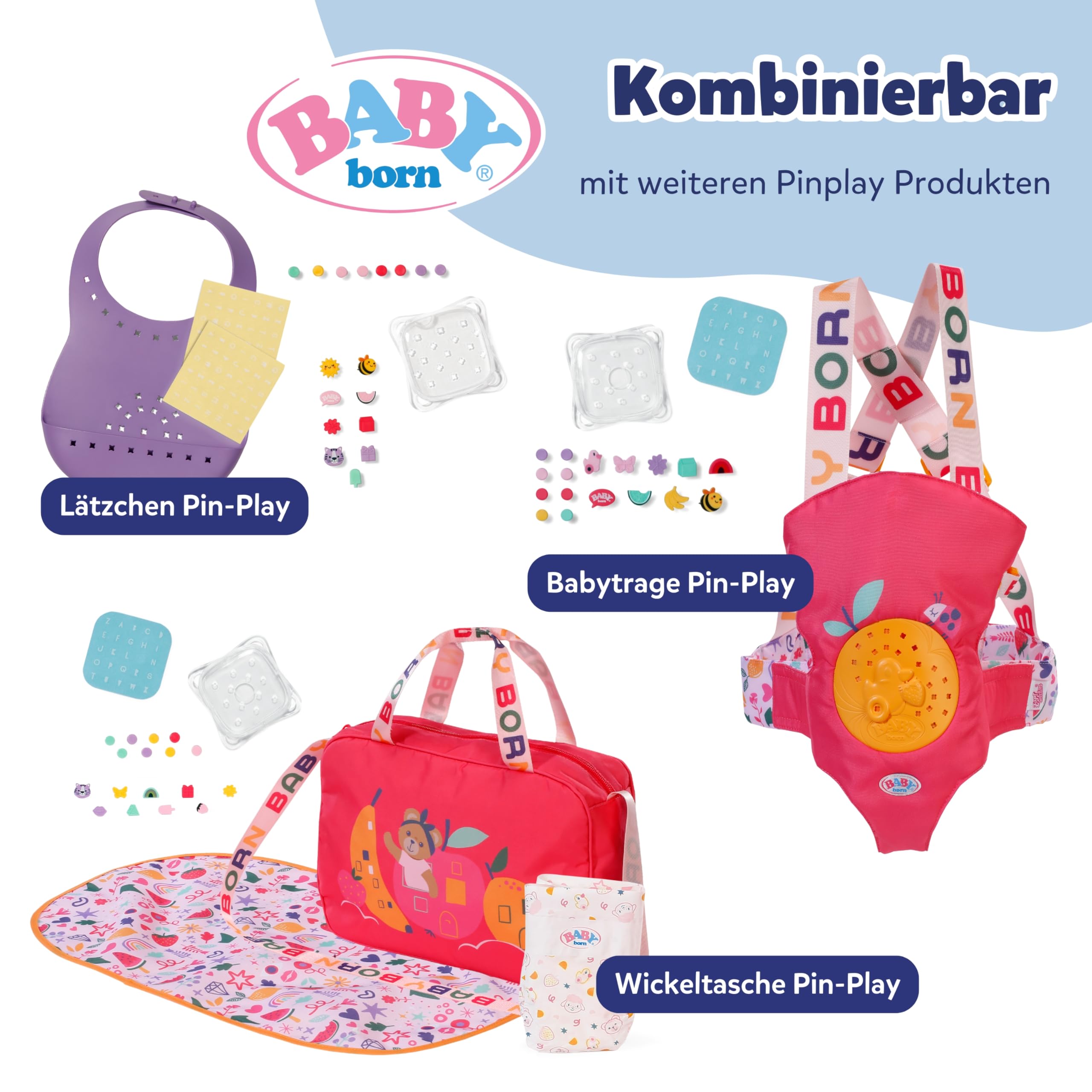 baby-born-kleid-mit-pins-und-haarband-puppenkleidung-f-r-43-cm-puppen image 6
