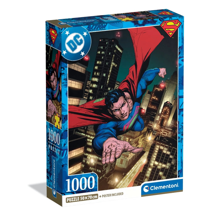clementoni-superman-puzzle-1000-teile-70-x-50-cm image 1