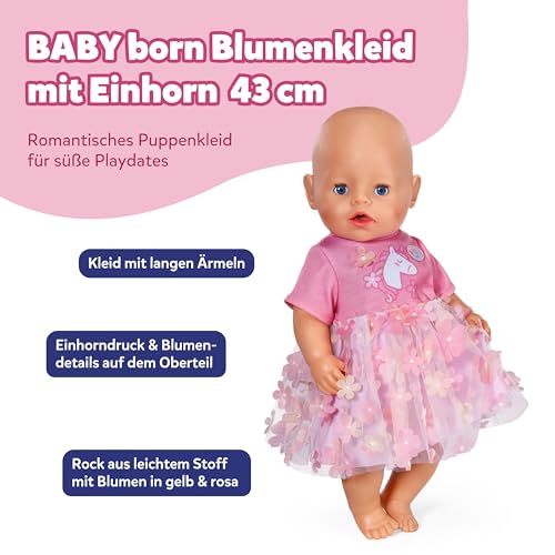 baby-born-blumenkleid-mit-einhornmotiv-f-r-43cm-puppen image 8