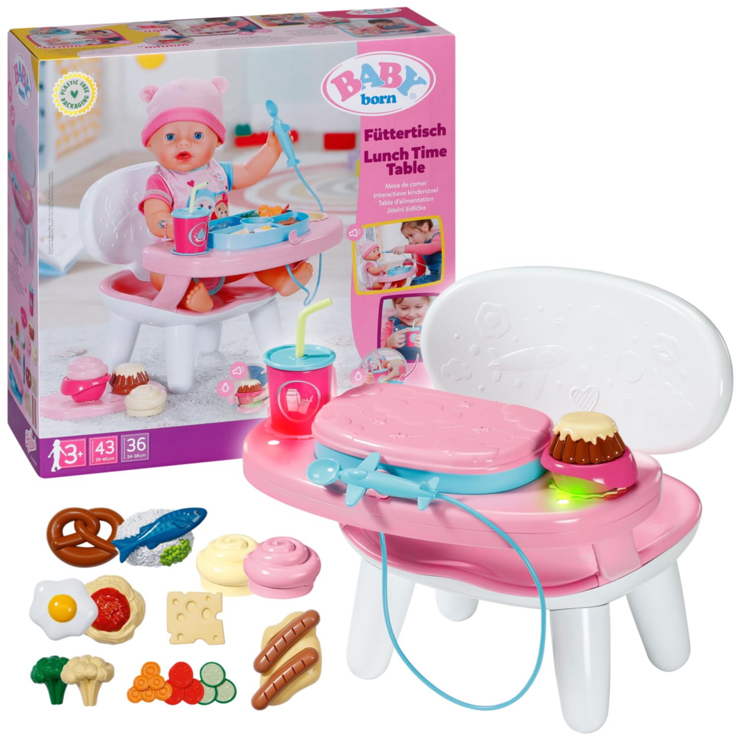 baby-born-f-ttertisch-mit-licht-soundfunktion-f-r-43-cm-puppen image 2