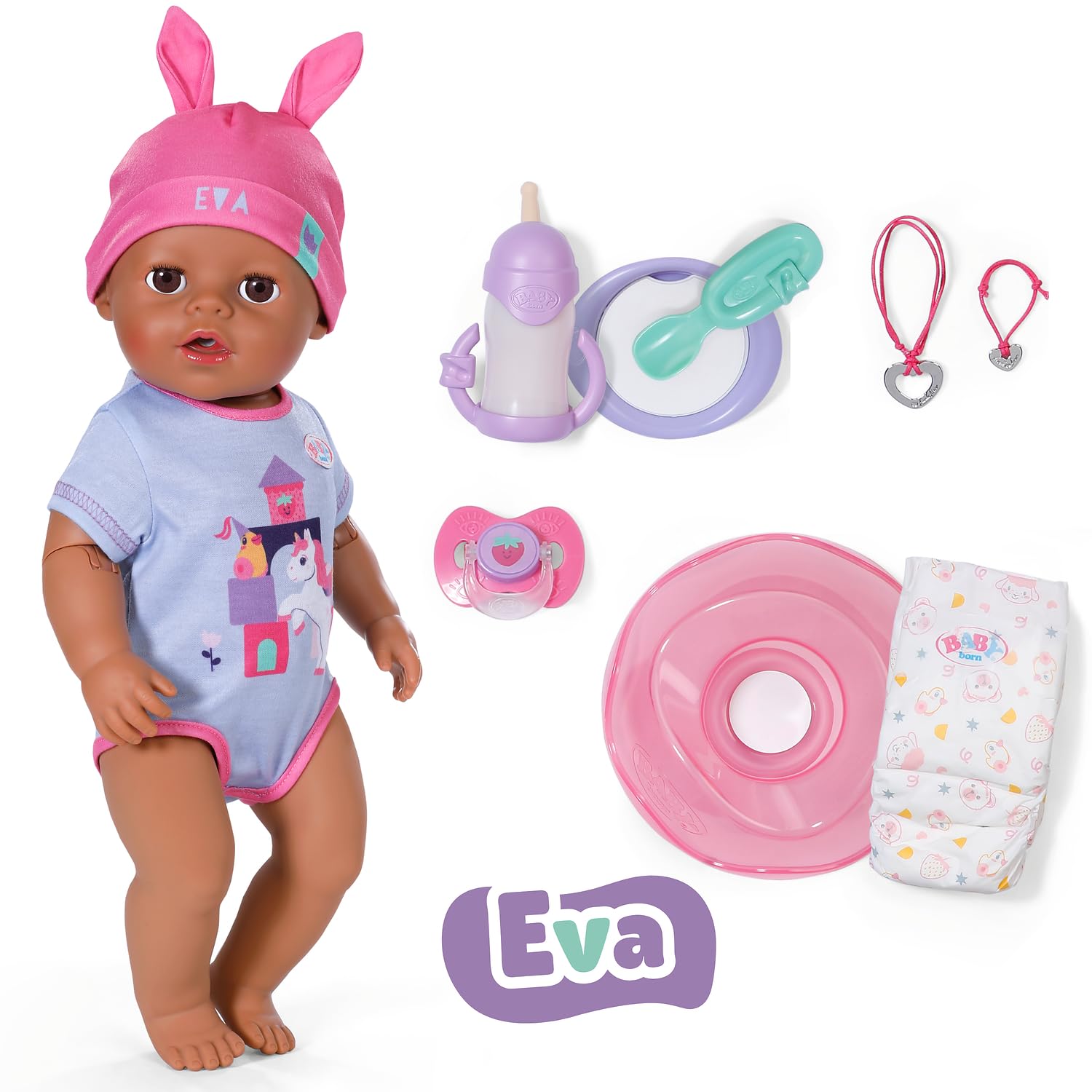 baby-born-eva-43-cm-babypuppe-mit-click-play-10-funktionen-2 image 2