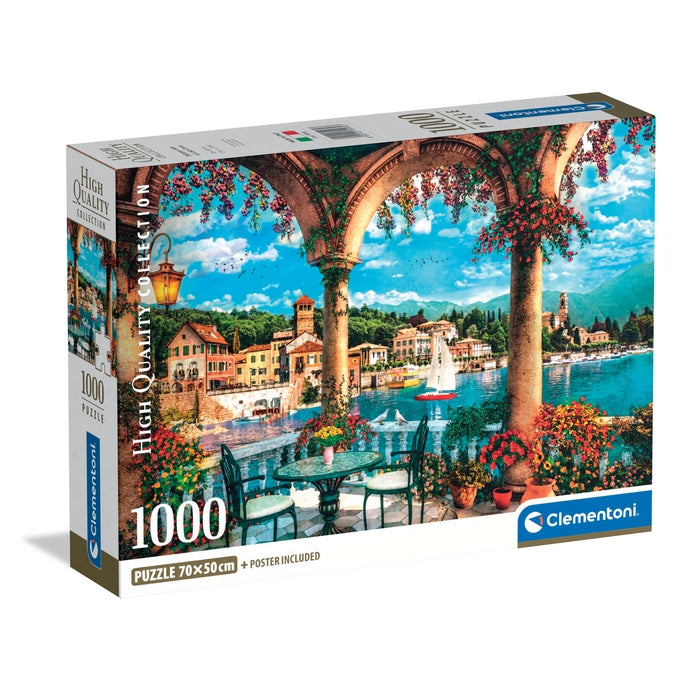 clementoni-balcony-view-of-lake-como-panorama-puzzle-1000-teile image 1