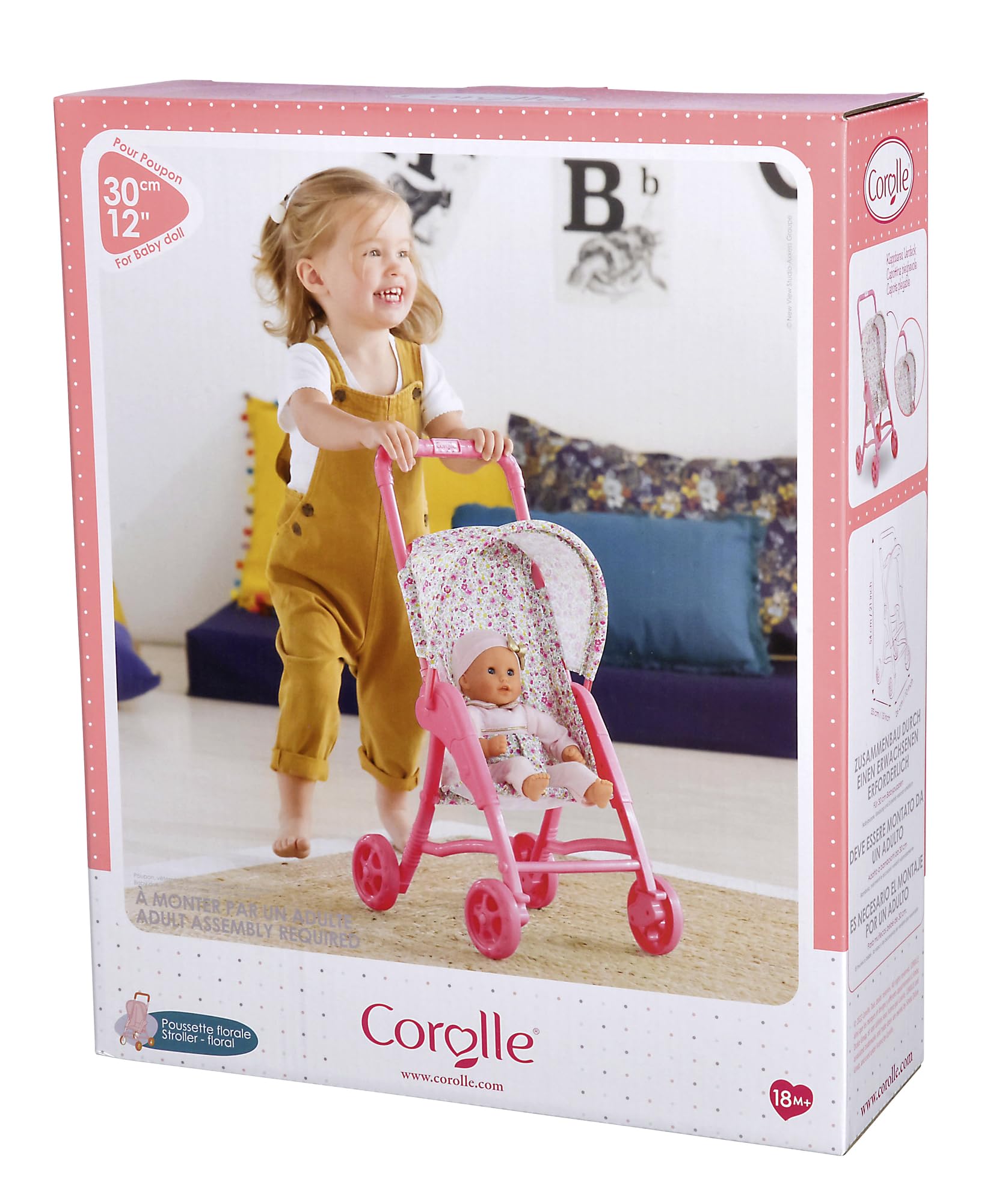 corolle-ma-premi-re-poup-e-puppenbuggy-floral-f-r-30-cm-puppen-ab-18-monaten image 7